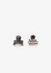 BOTÕES DE PUNHO SKULLS PRATEADO