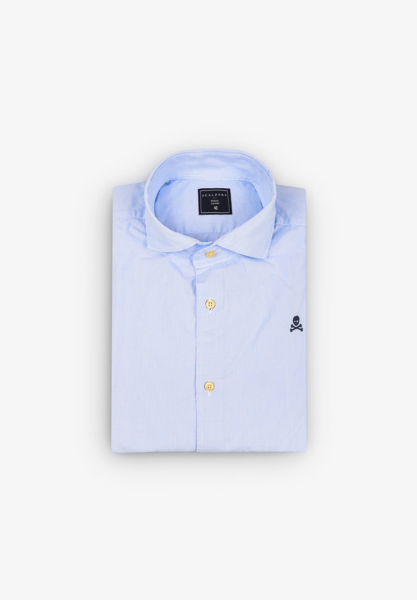 CAMISA XADREZ COM LOGÓTIPO A CONTRASTAR