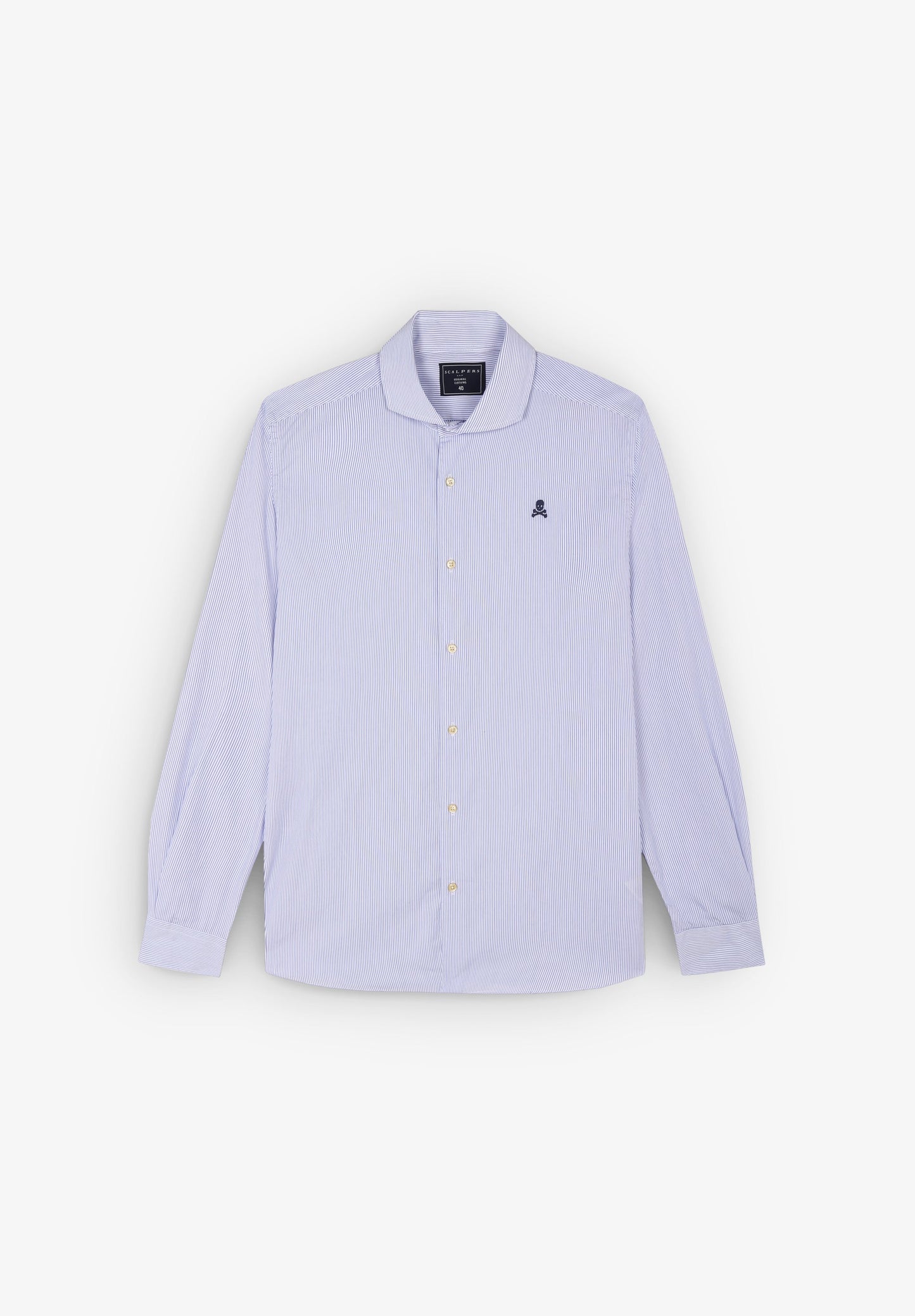 CAMISA RISCAS LOGÓTIPO CONTRASTE