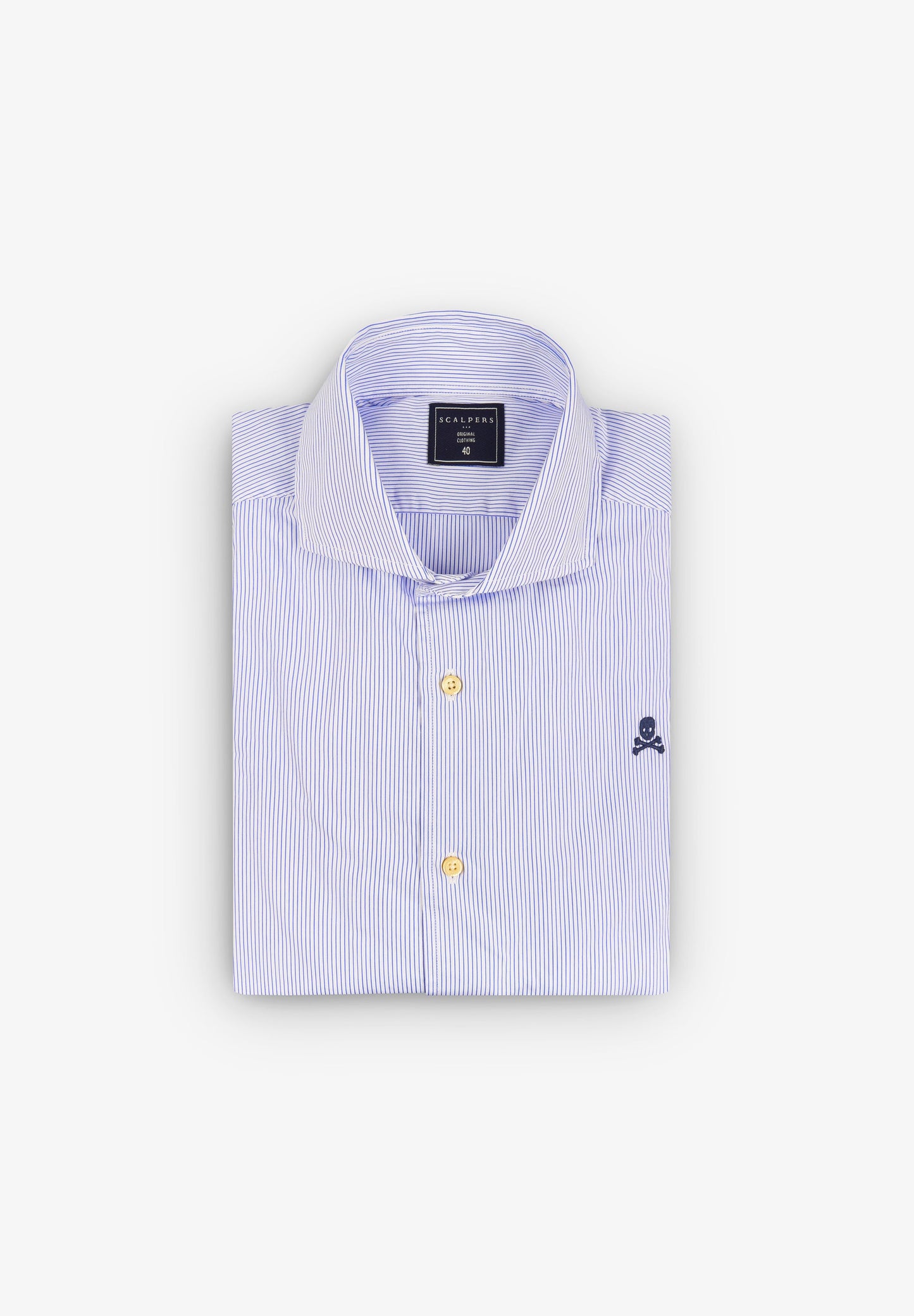 CAMISA RISCAS LOGÓTIPO CONTRASTE