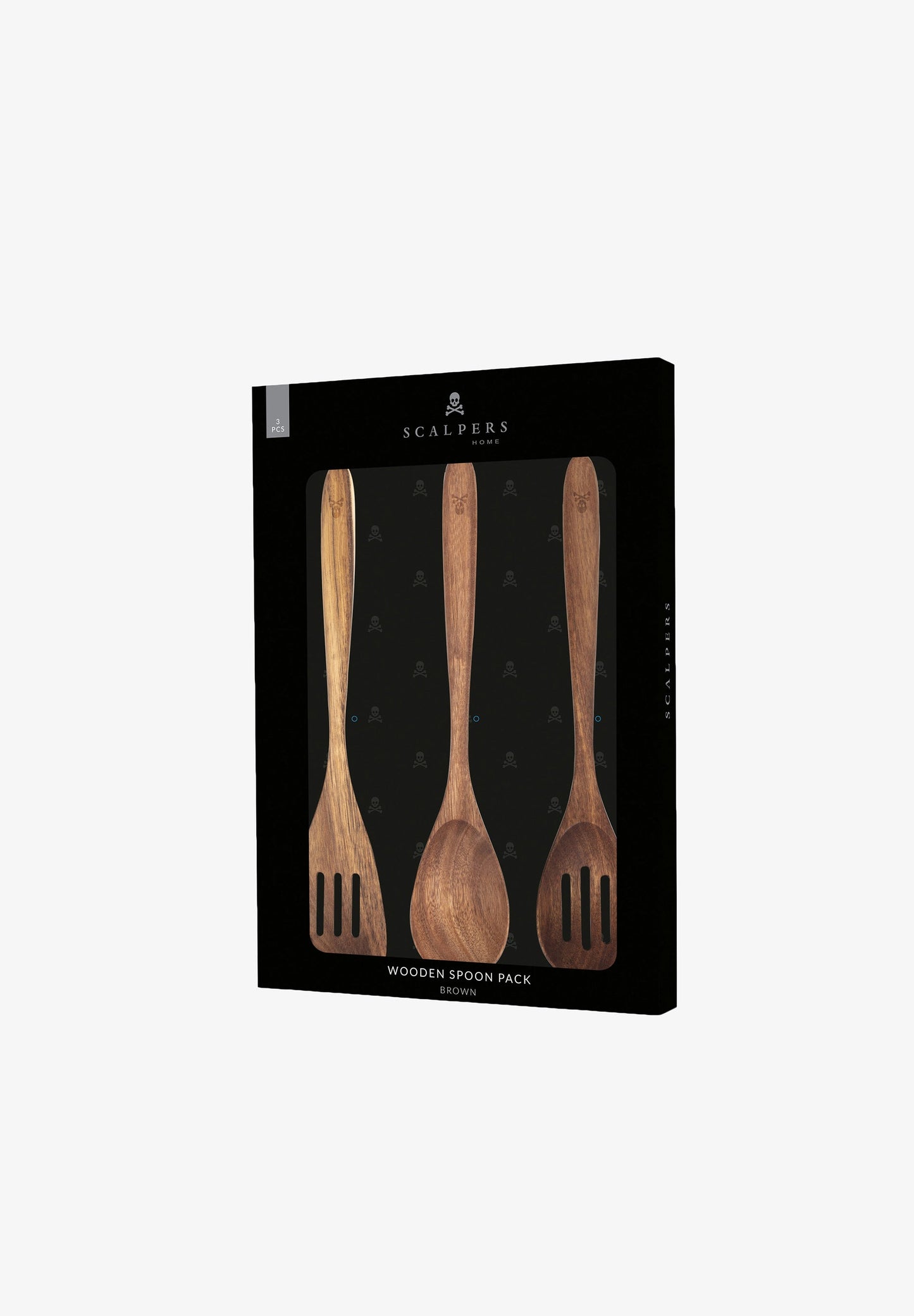 PACK DE UTENSÍLIOS DE MADEIRA COM SKULL