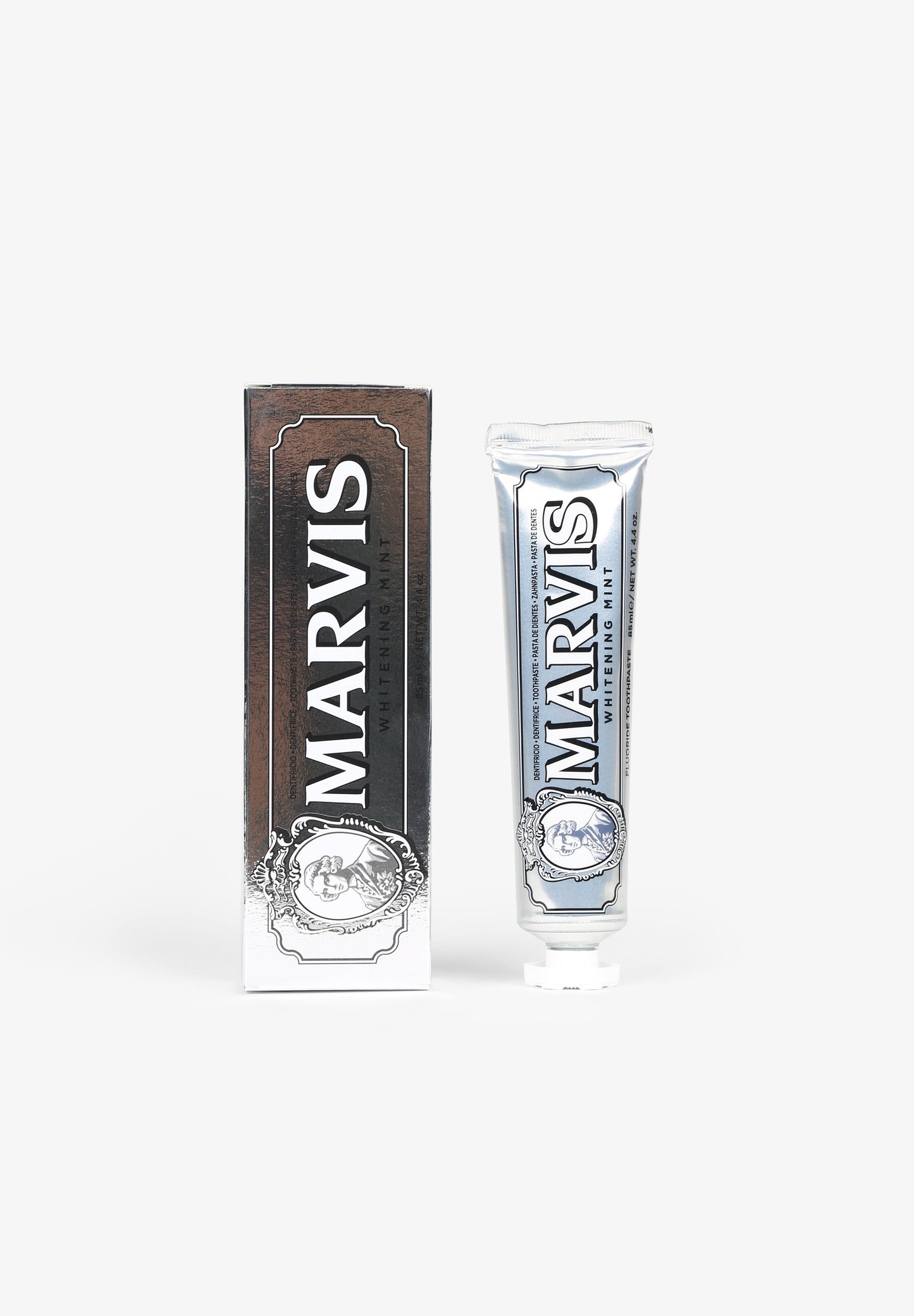 MARVIS | DENTÍFRICO WHITENING MINT 85 ML + SUPORTE