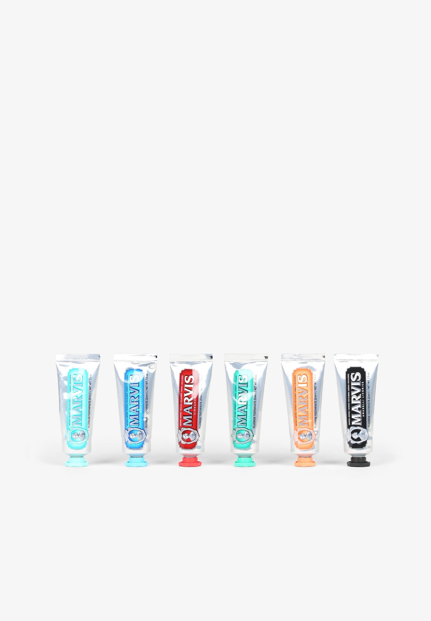 MARVIS | PACK DENTÍFRICO 6 SABORES x 25 ML