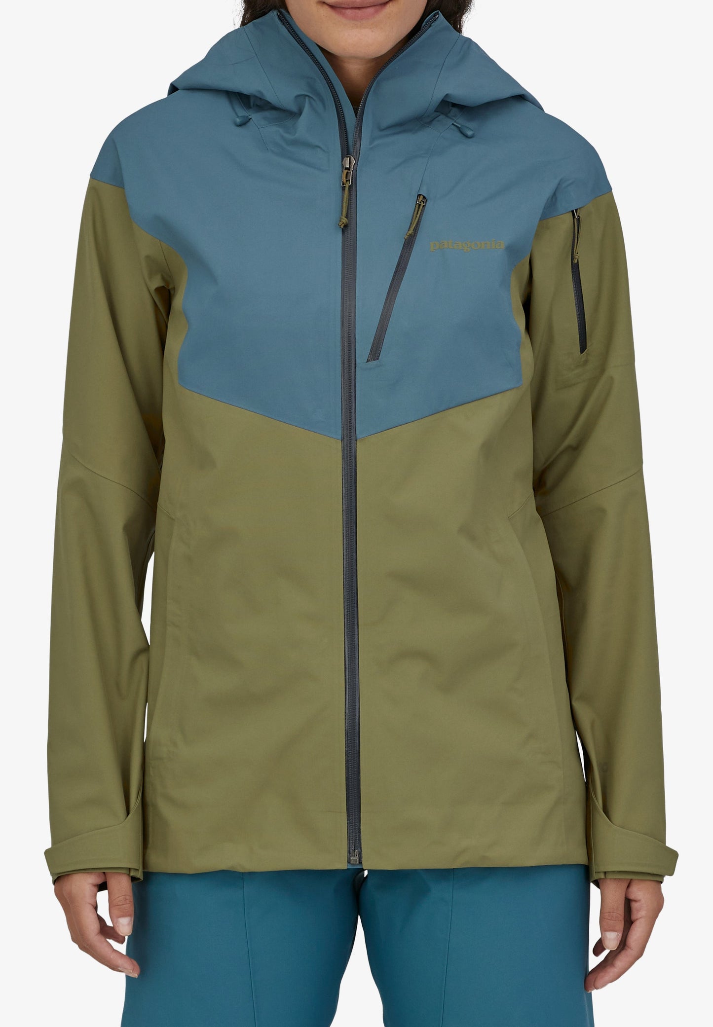 PATAGONIA | CASACO SNOWDRIFTER BICOLOR DE MULHER