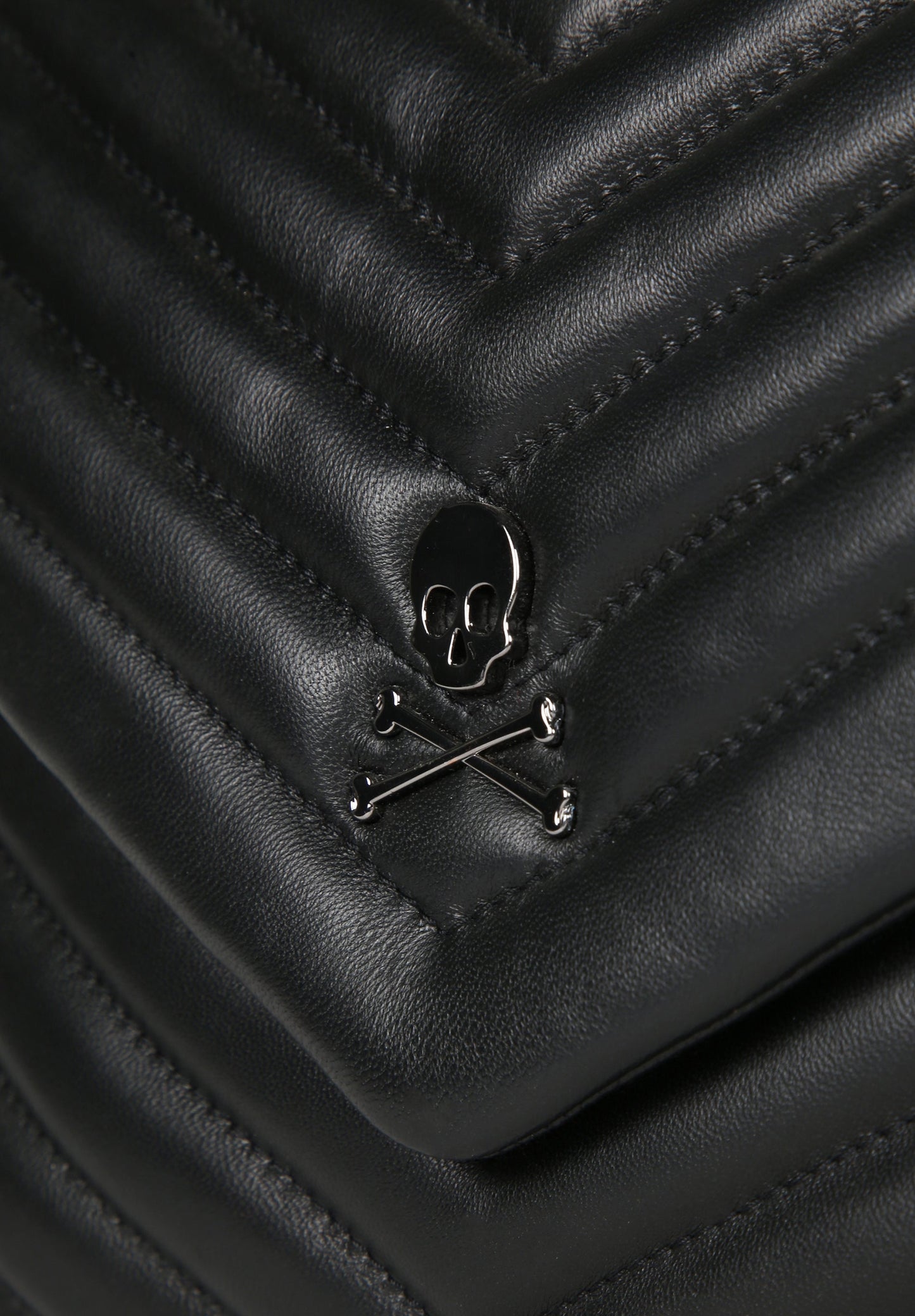 BOLSA DE PELE DE TIRACOLO ACOLCHOADA