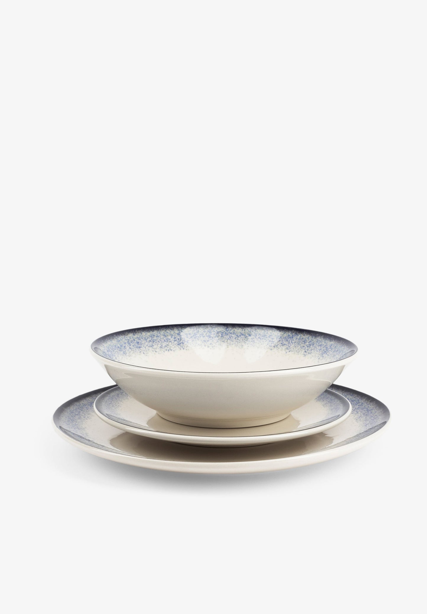SERVIÇO DE MESA EM CONTRASTE DE 12 PEÇAS