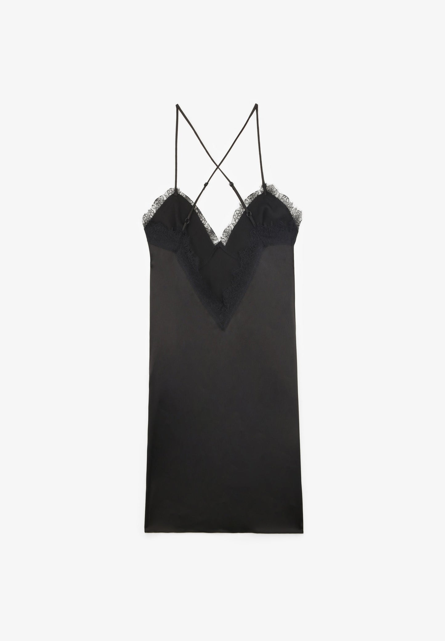 CAMISA DE DORMIR CURTA ACETINADA