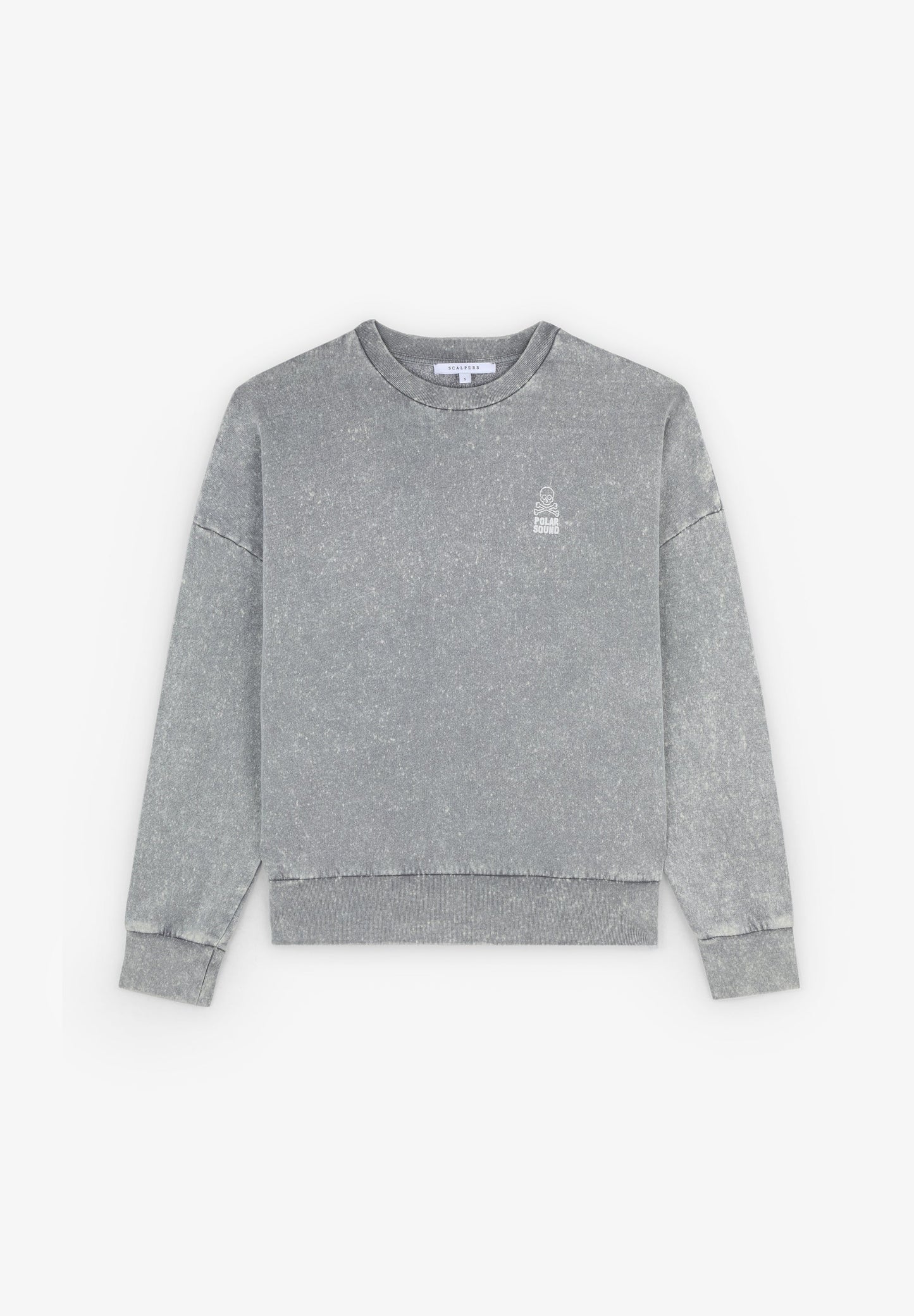 SWEATSHIRT DESBOTADA COM PADRÃO ATRÁS