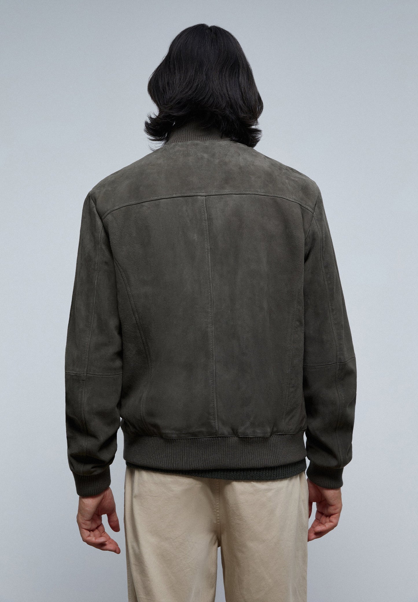 CARDIGAN BOMBER EM PELE