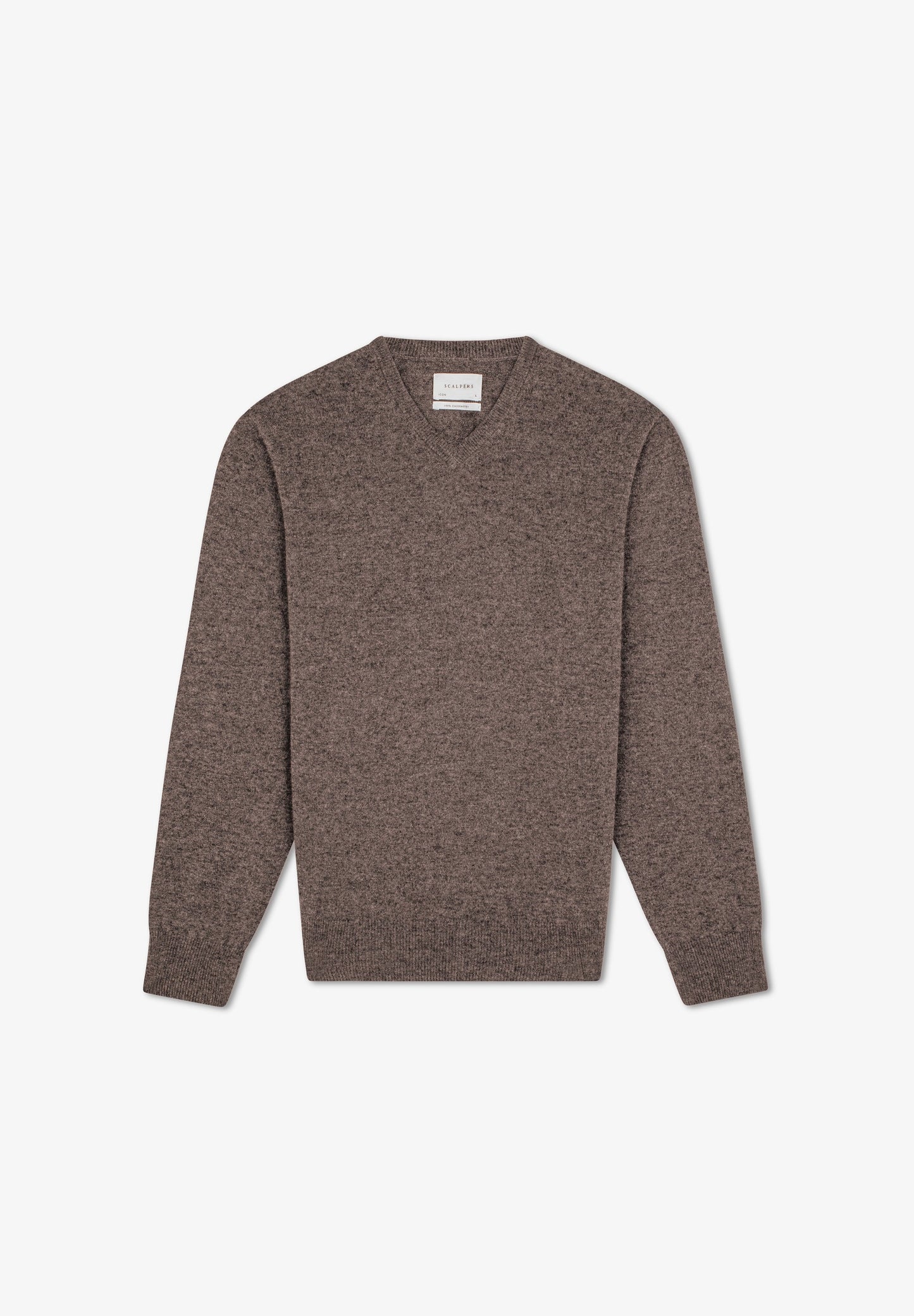 SWEATER COM DECOTE EM V DE CAXEMIRA