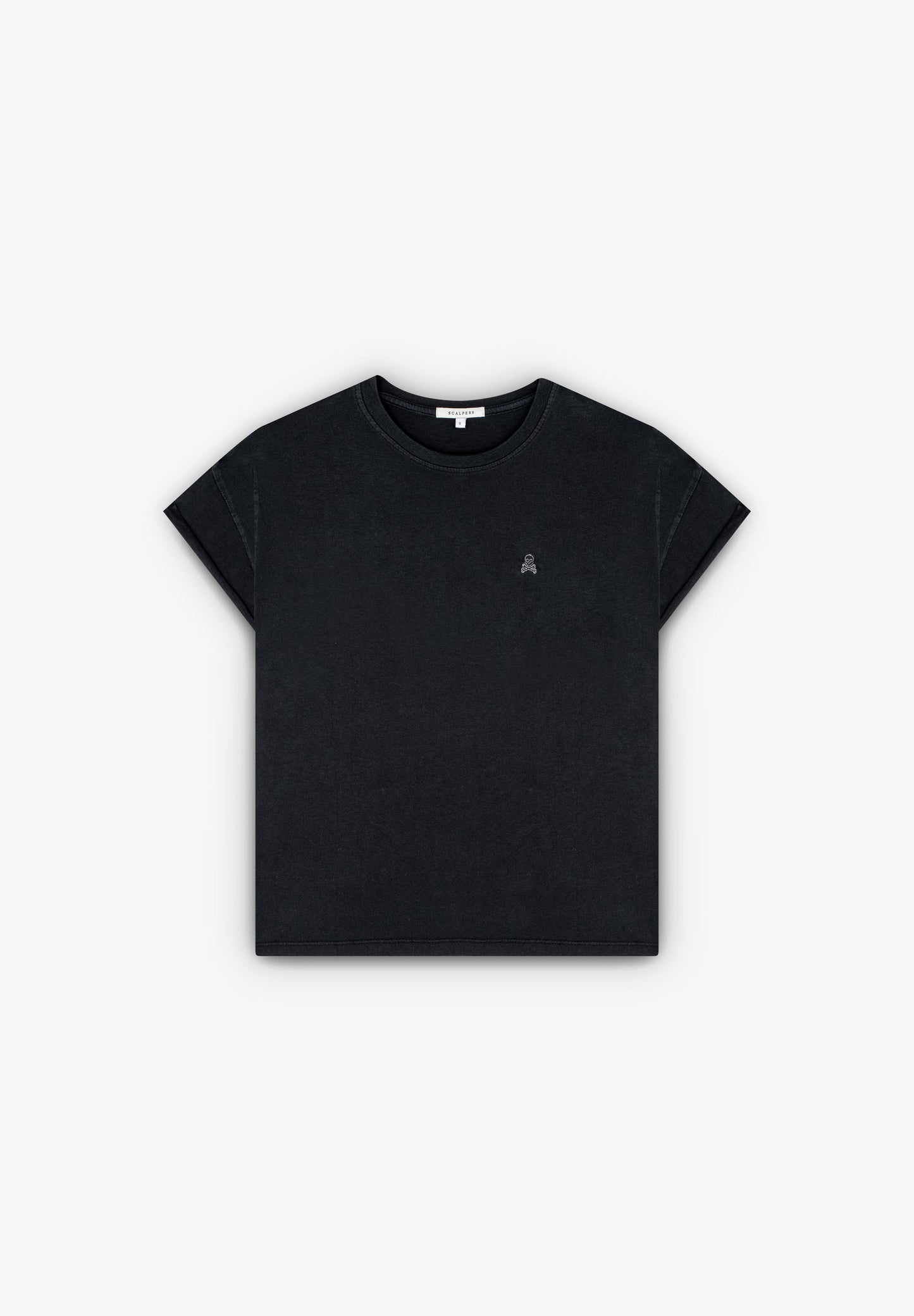 T-SHIRT COM SKULL DE FIO METALIZADO