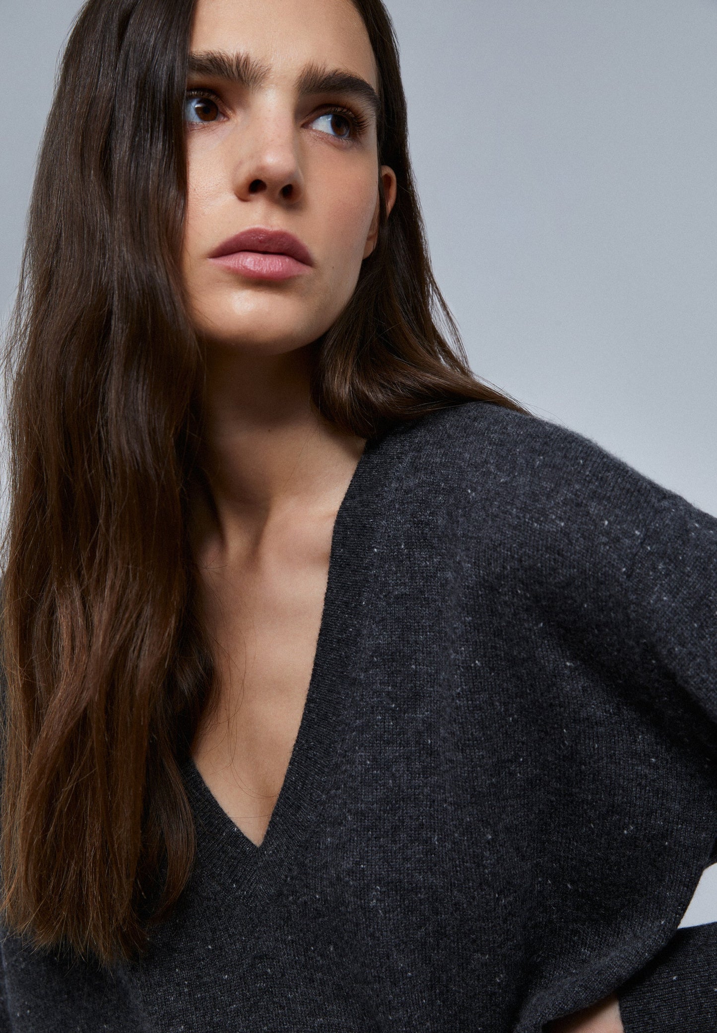 SWEATER DE MALHA EM CAXEMIRA