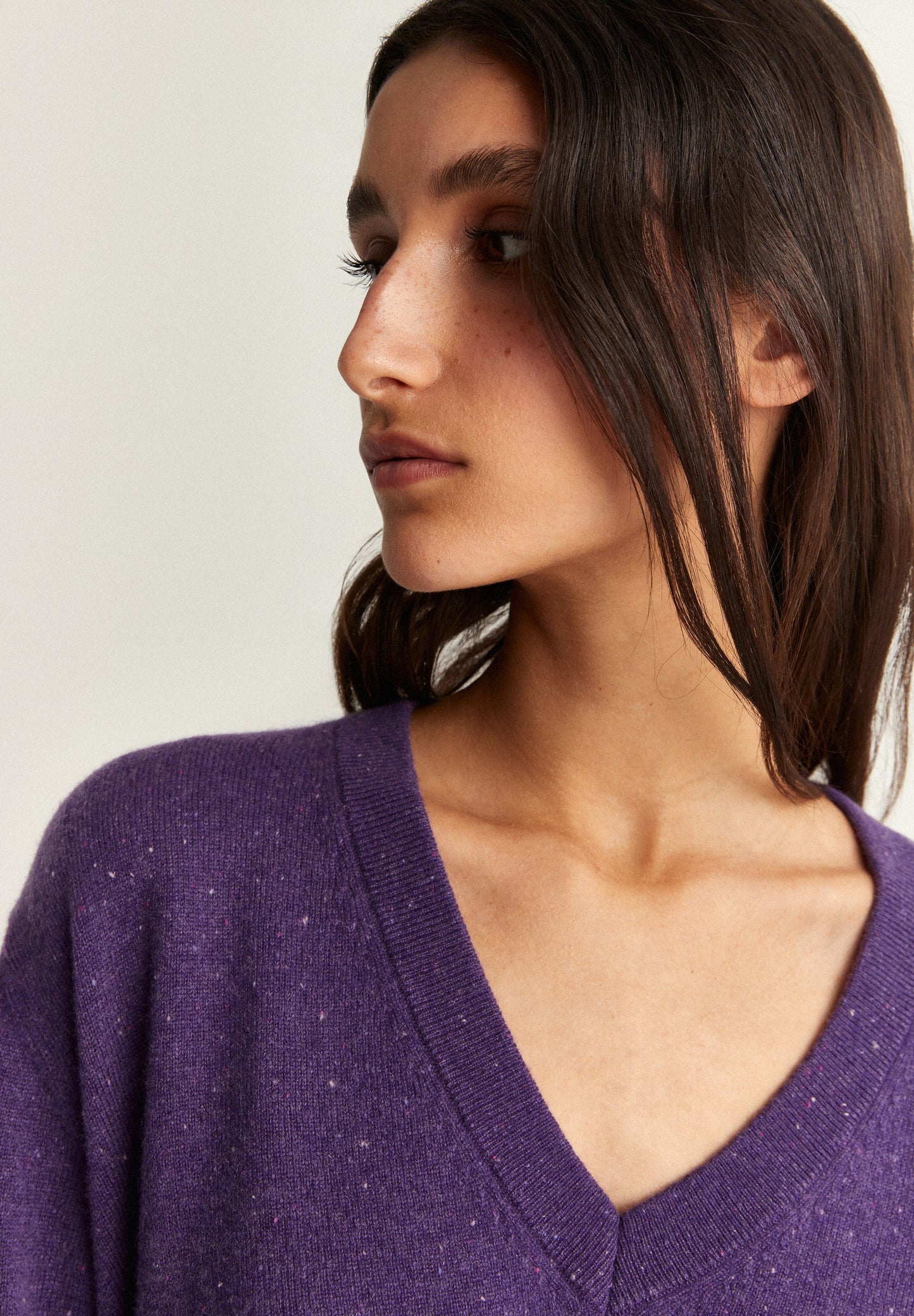 SWEATER DE MALHA EM CAXEMIRA