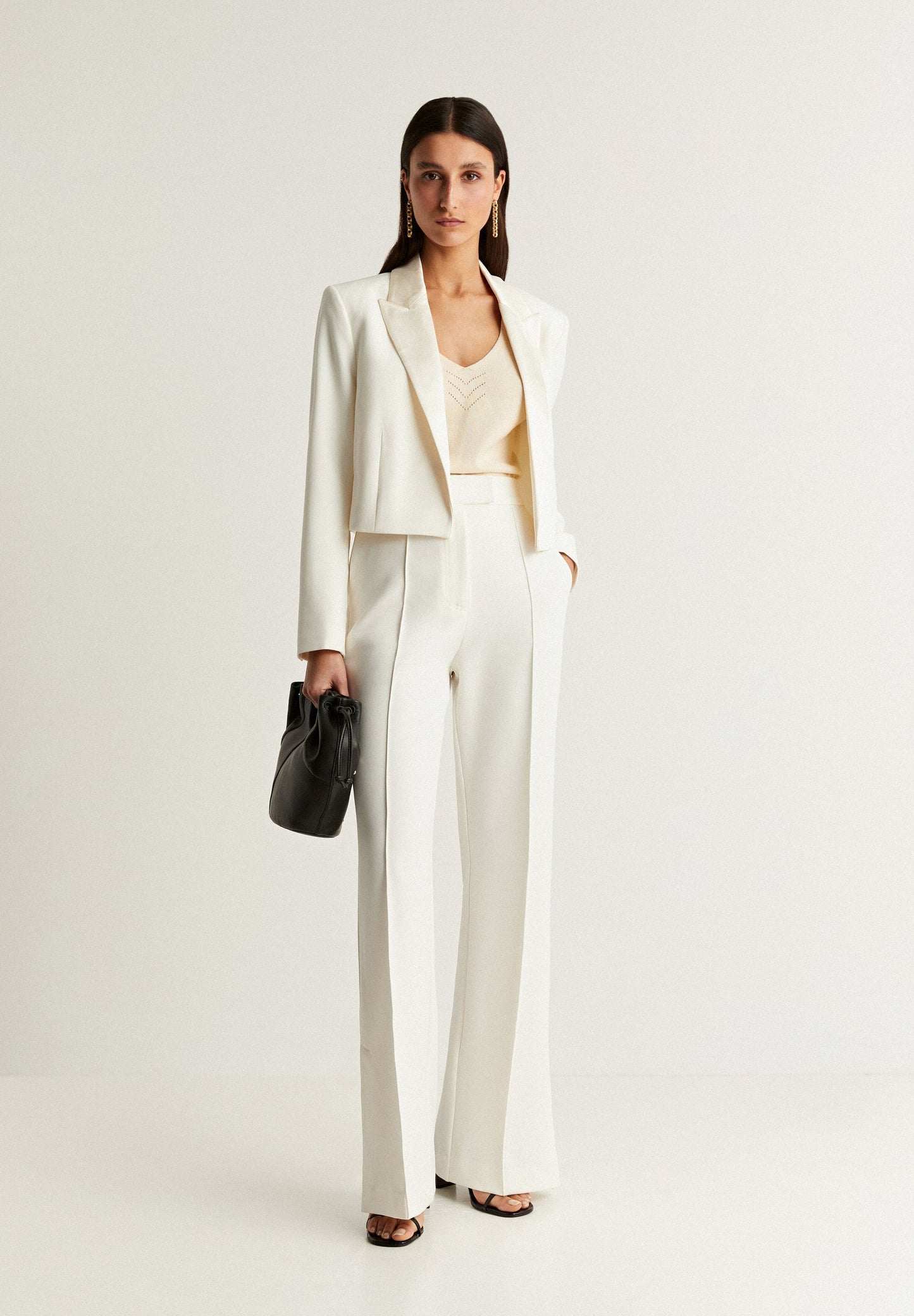 BLAZER CROPPED PORMENOR PUNHO