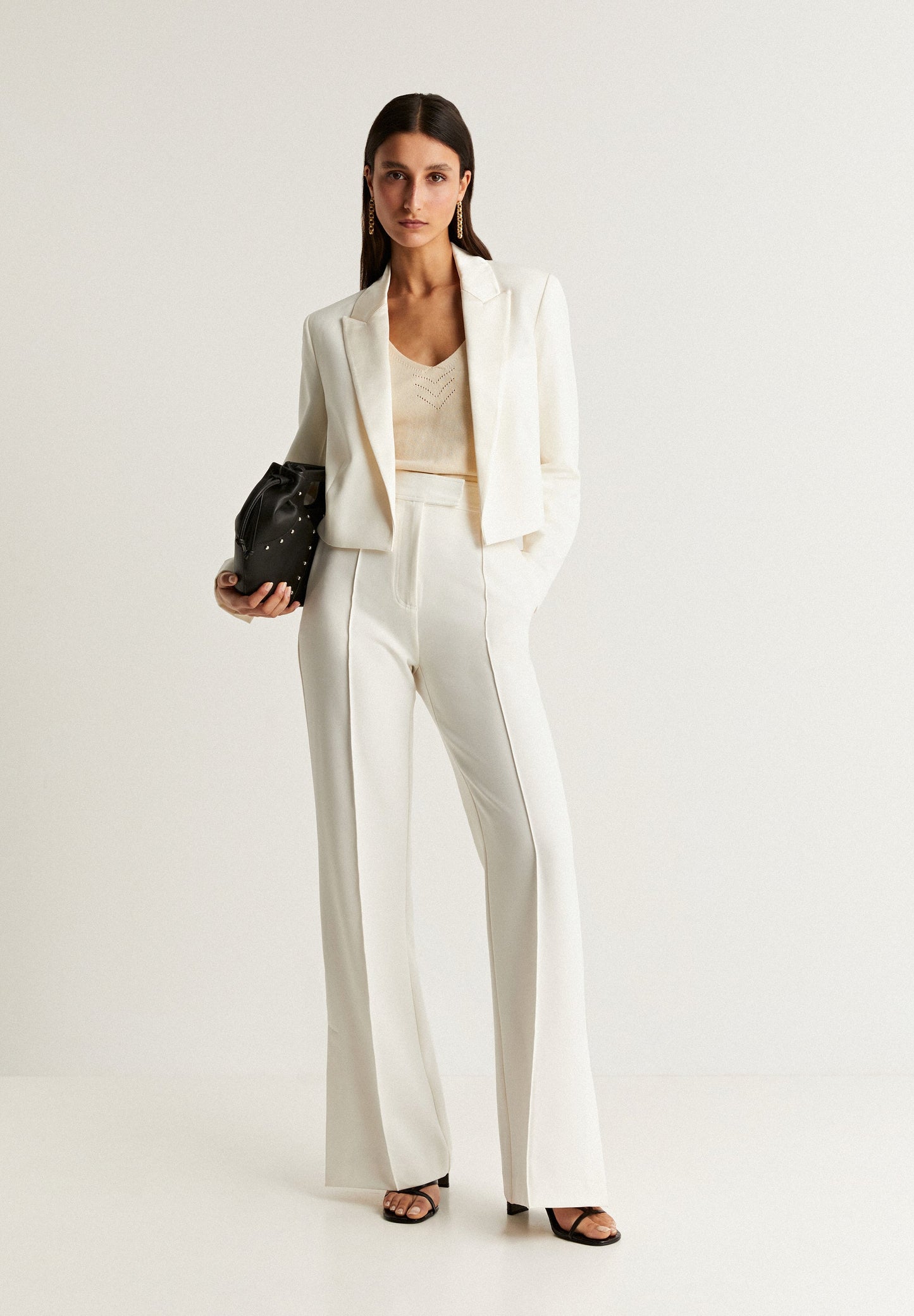 BLAZER CROPPED PORMENOR PUNHO