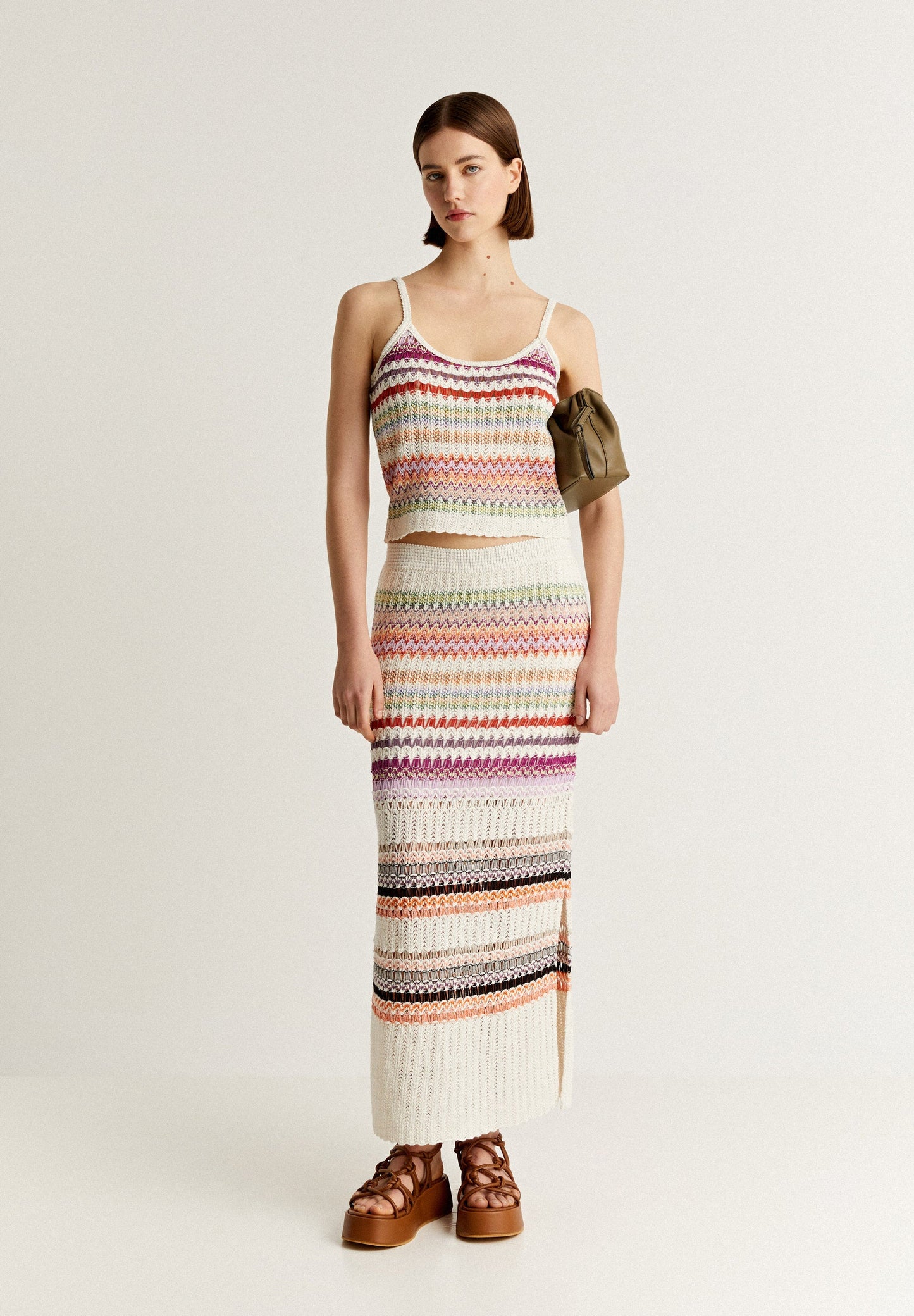 TOP DE CROCHET MULTICOLORIDO