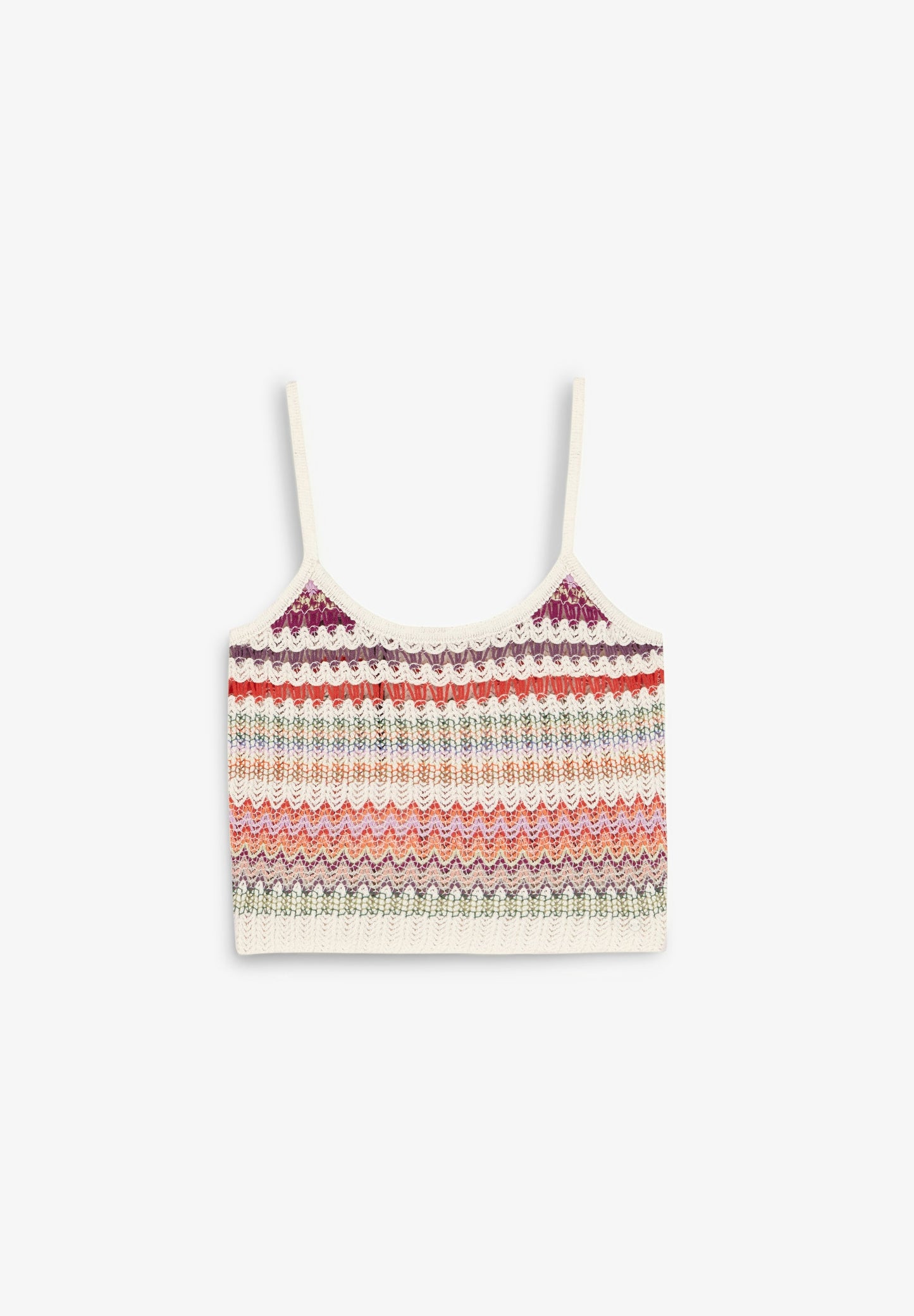 TOP DE CROCHET MULTICOLORIDO