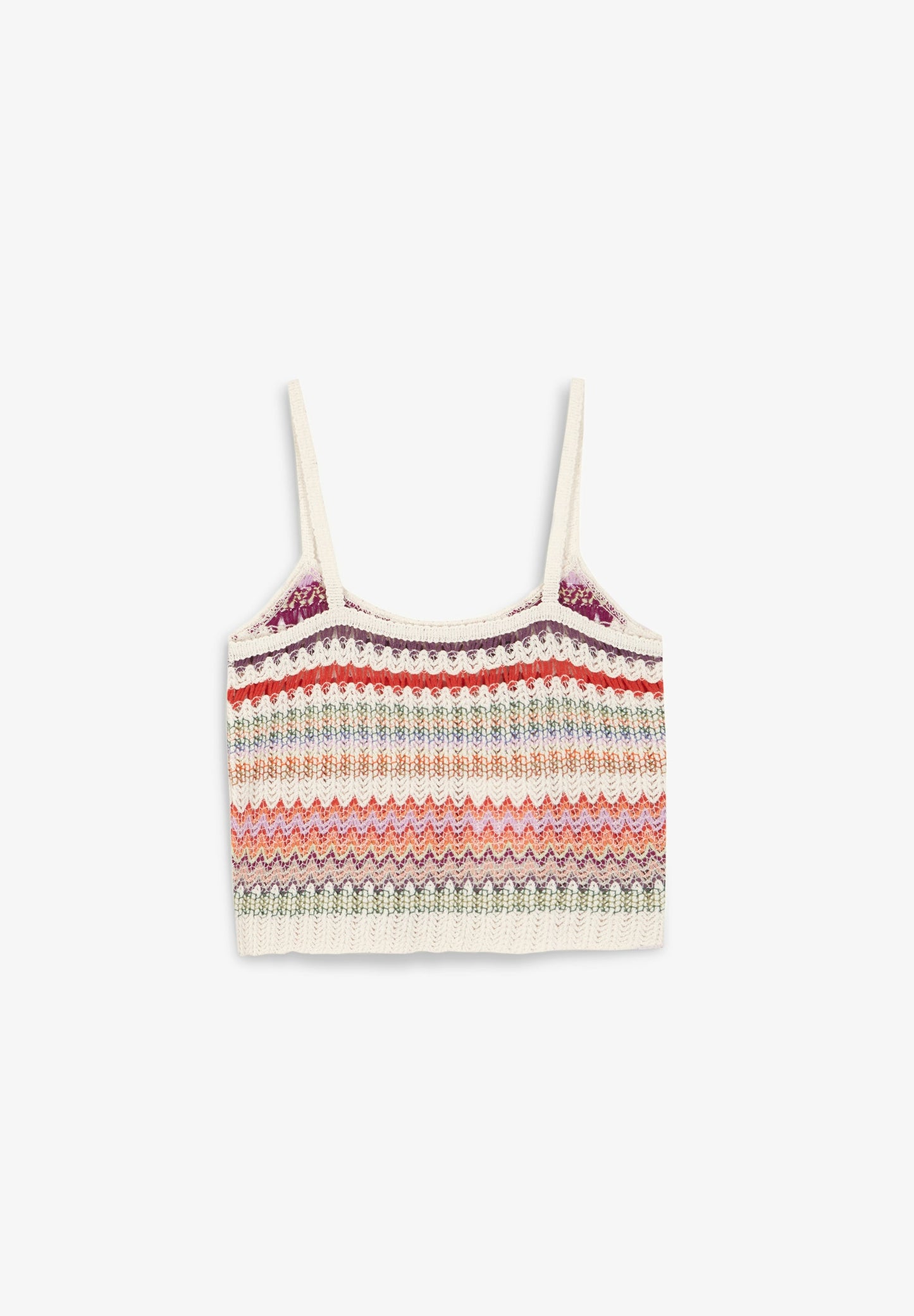 TOP DE CROCHET MULTICOLORIDO
