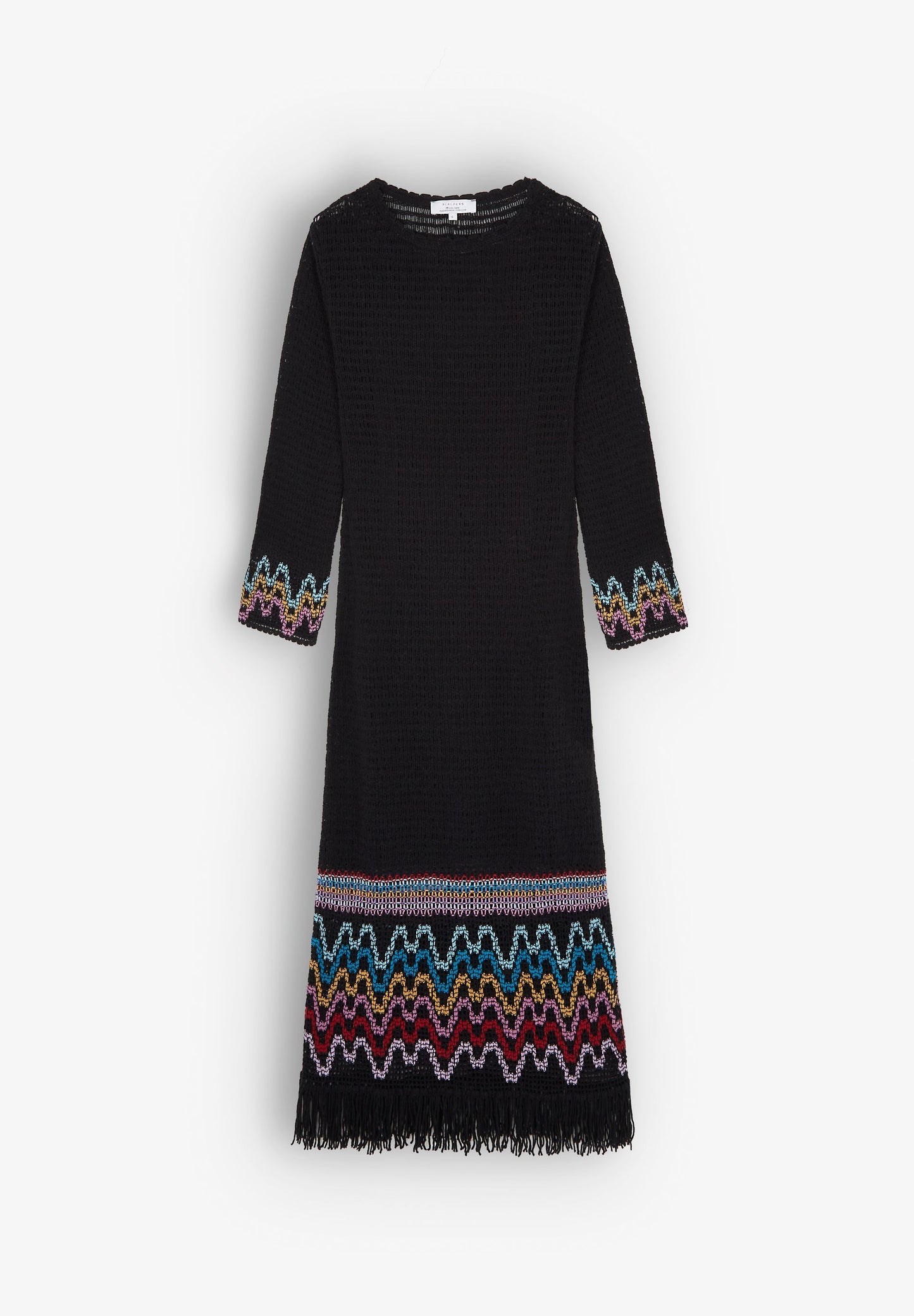 VESTIDO CROCHÉ DETALHE FRANJAS