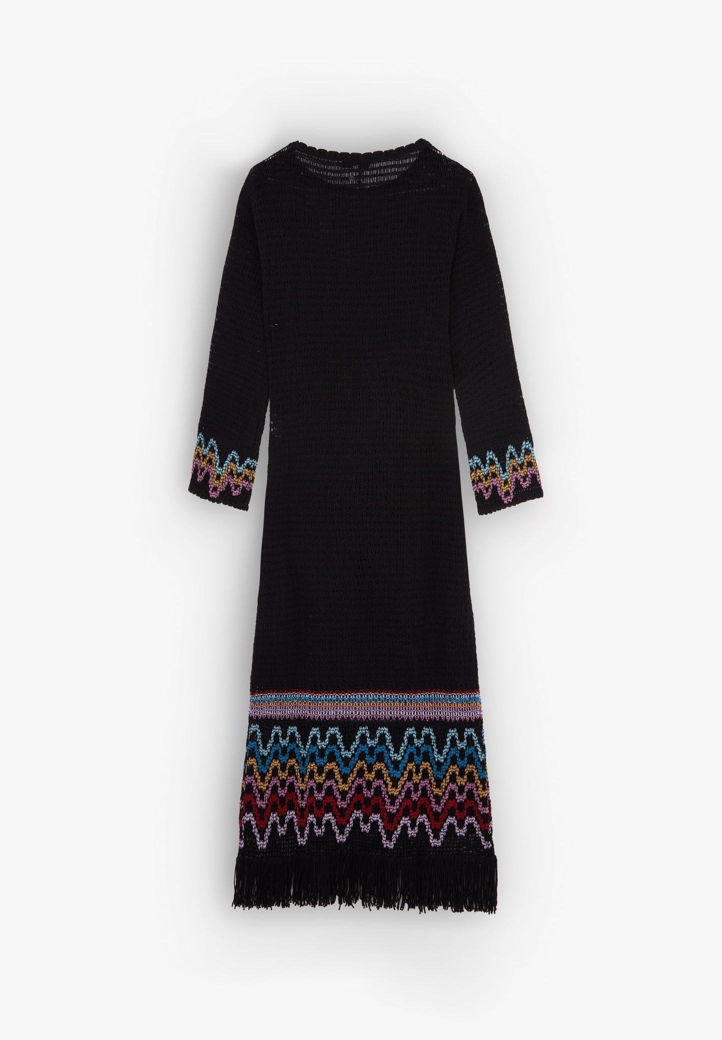 VESTIDO CROCHÉ DETALHE FRANJAS