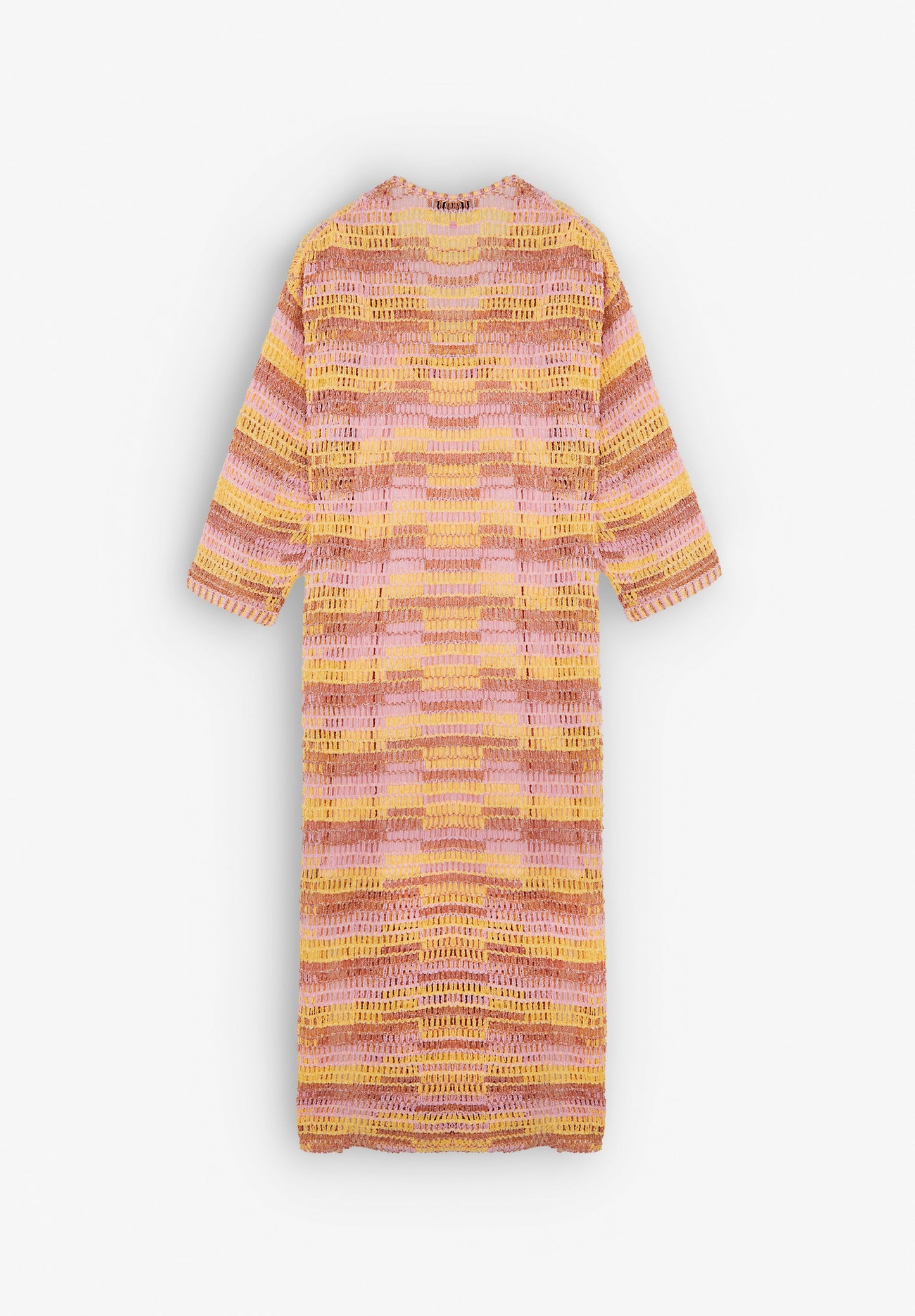 VESTIDO MIDI CROCHET MULTICOLORIDO