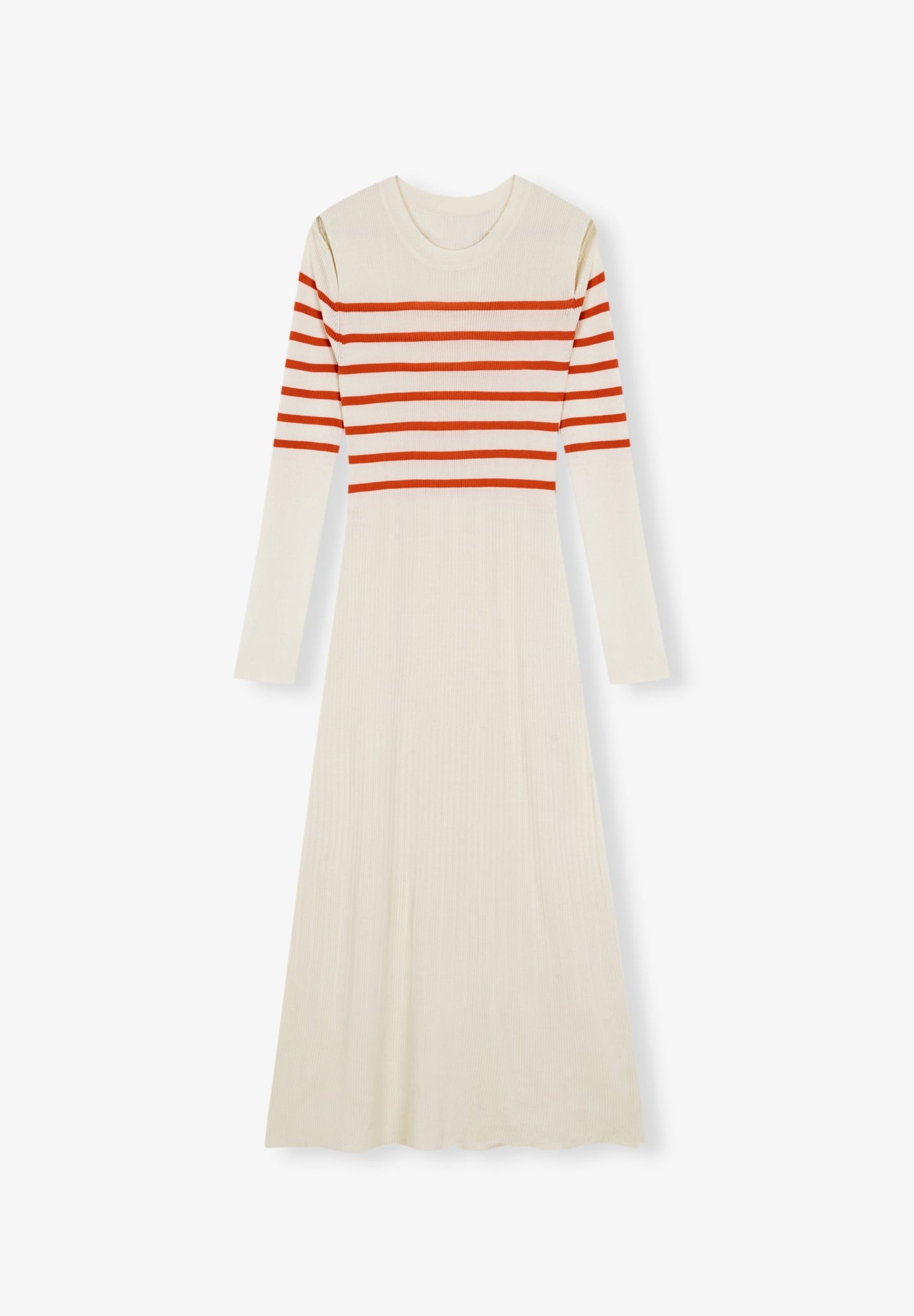 VESTIDO DE MALHA CANELADA ABERTURAS