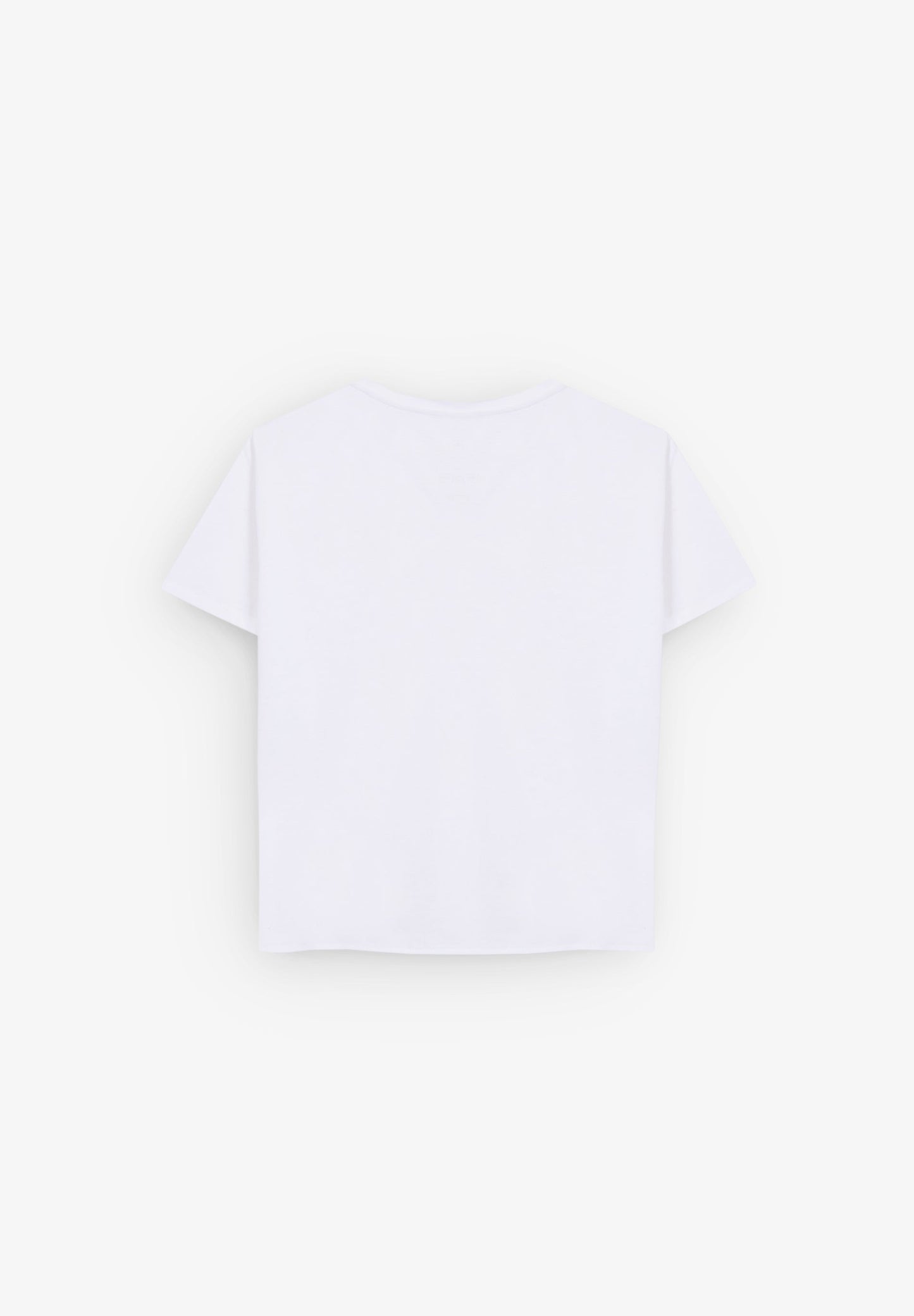 T-SHIRT COM PORMENOR DE FRANZIDO NA FRENTE