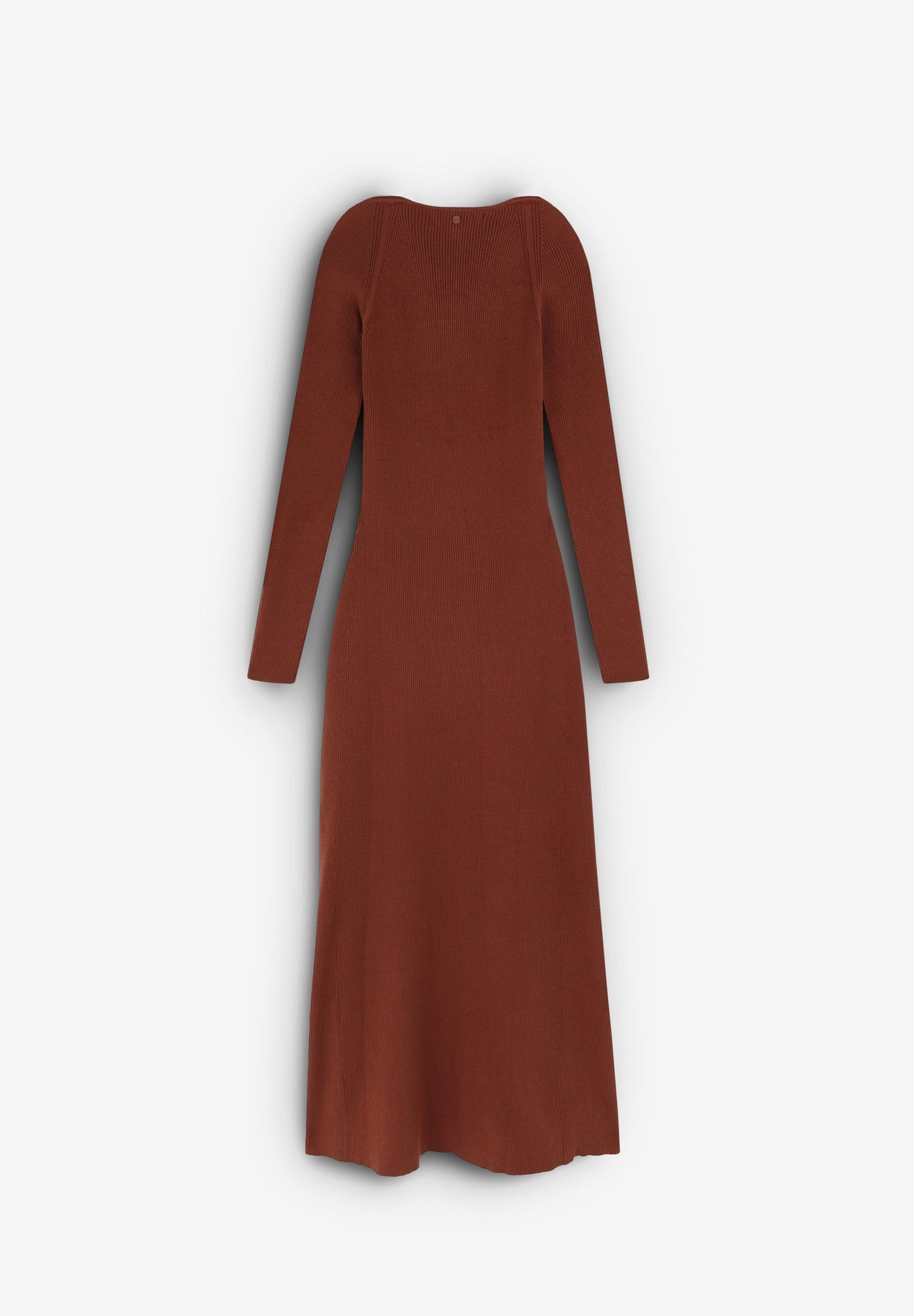 VESTIDO MIDI DE MALHA CANELADA