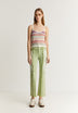 JEANS ANKLE FLARE COM PORMENORES DESFIADOS