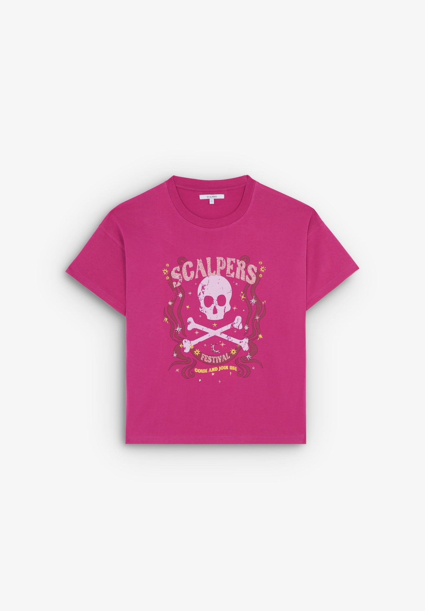 T-SHIRT COM PADRÃO FESTIVAL