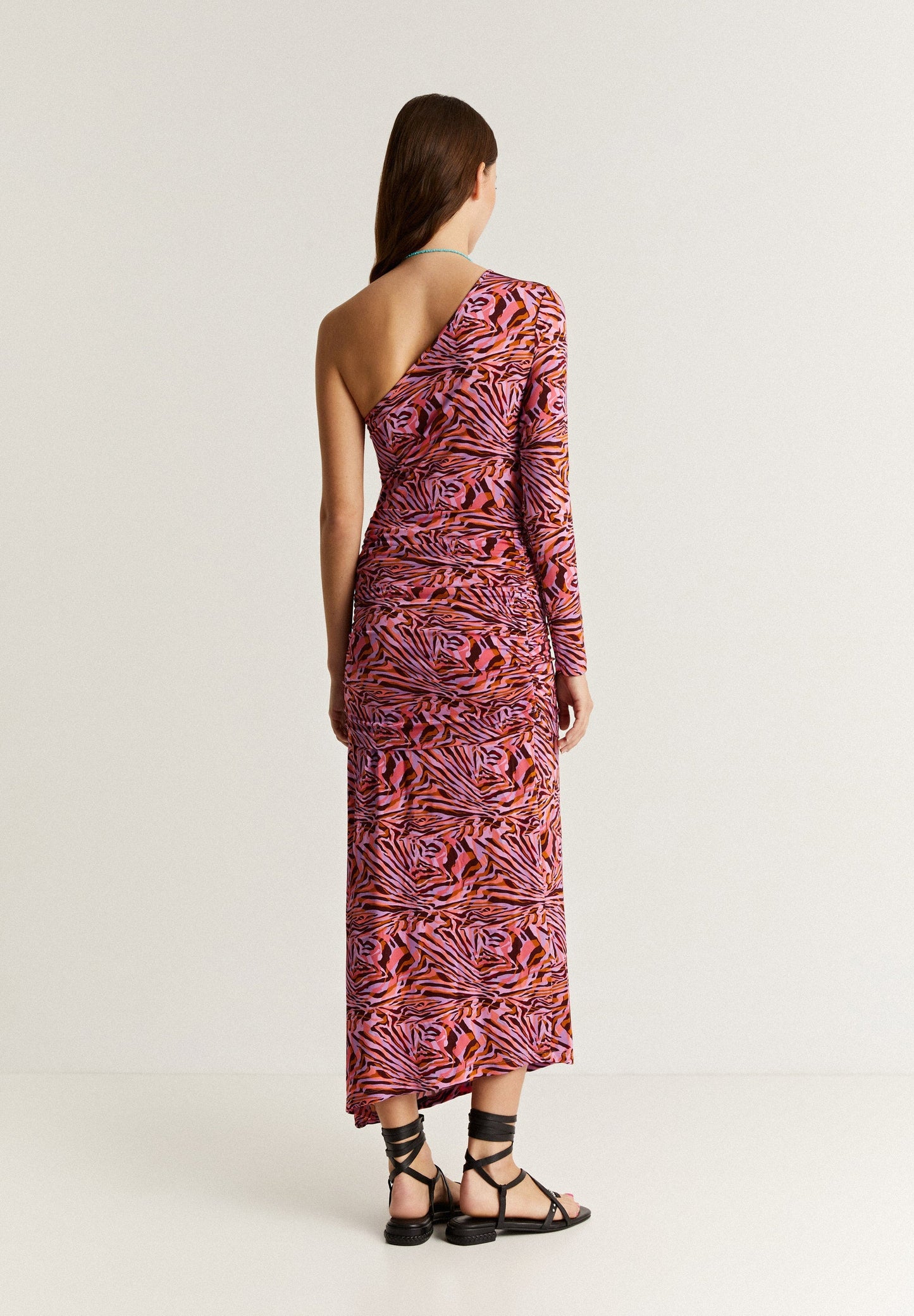 VESTIDO ASSIMÉTRICO FRANZIDO