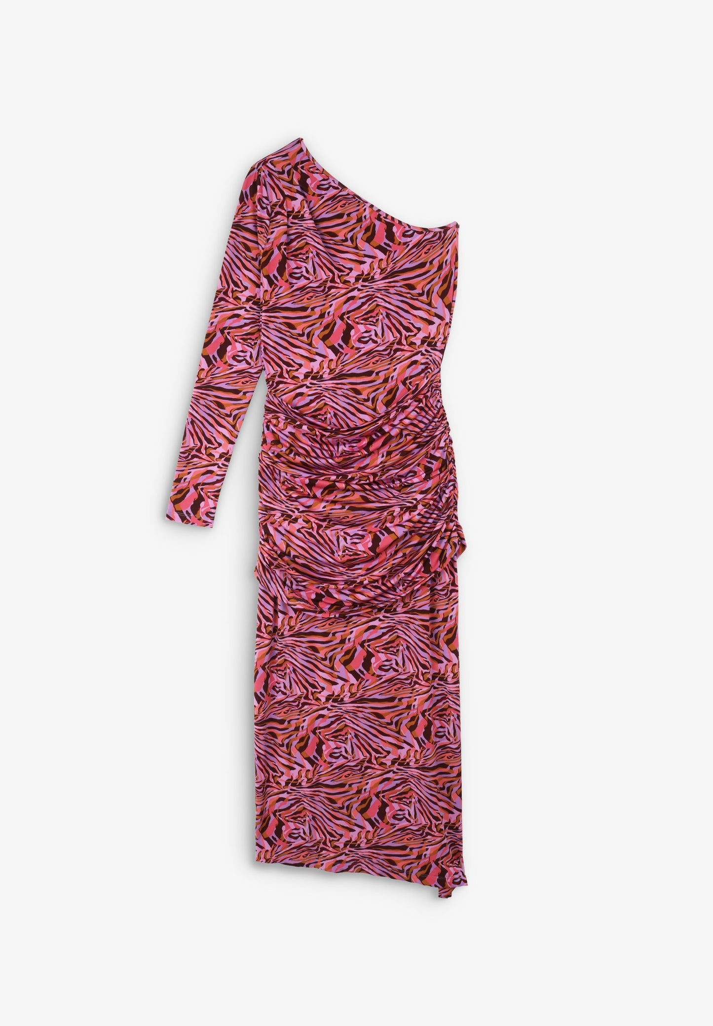 VESTIDO ASSIMÉTRICO FRANZIDO