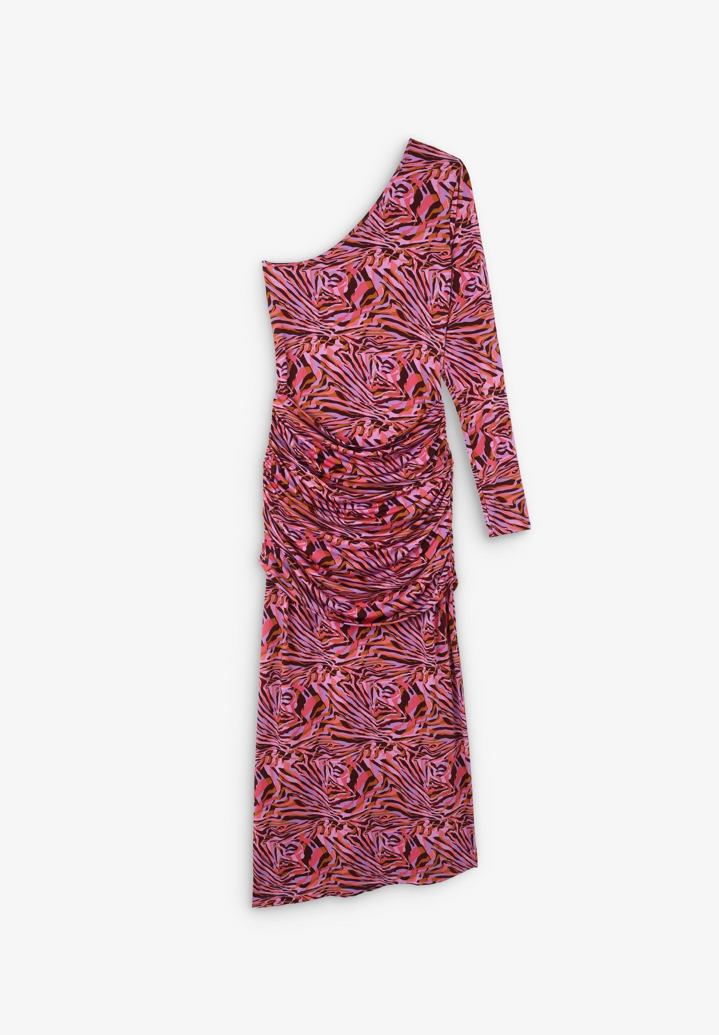VESTIDO ASSIMÉTRICO FRANZIDO