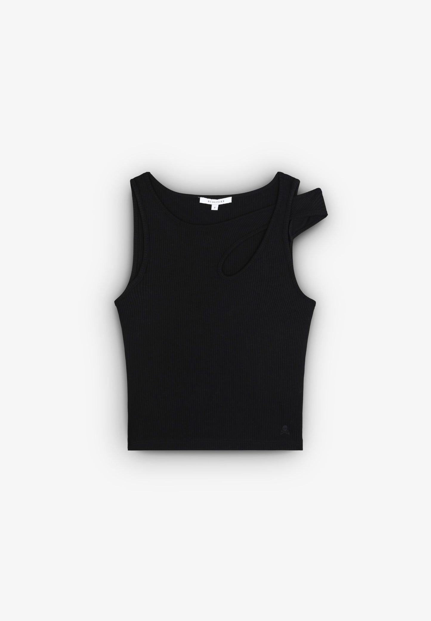 TANK TOP ASSIMÉTRICO CANELADO
