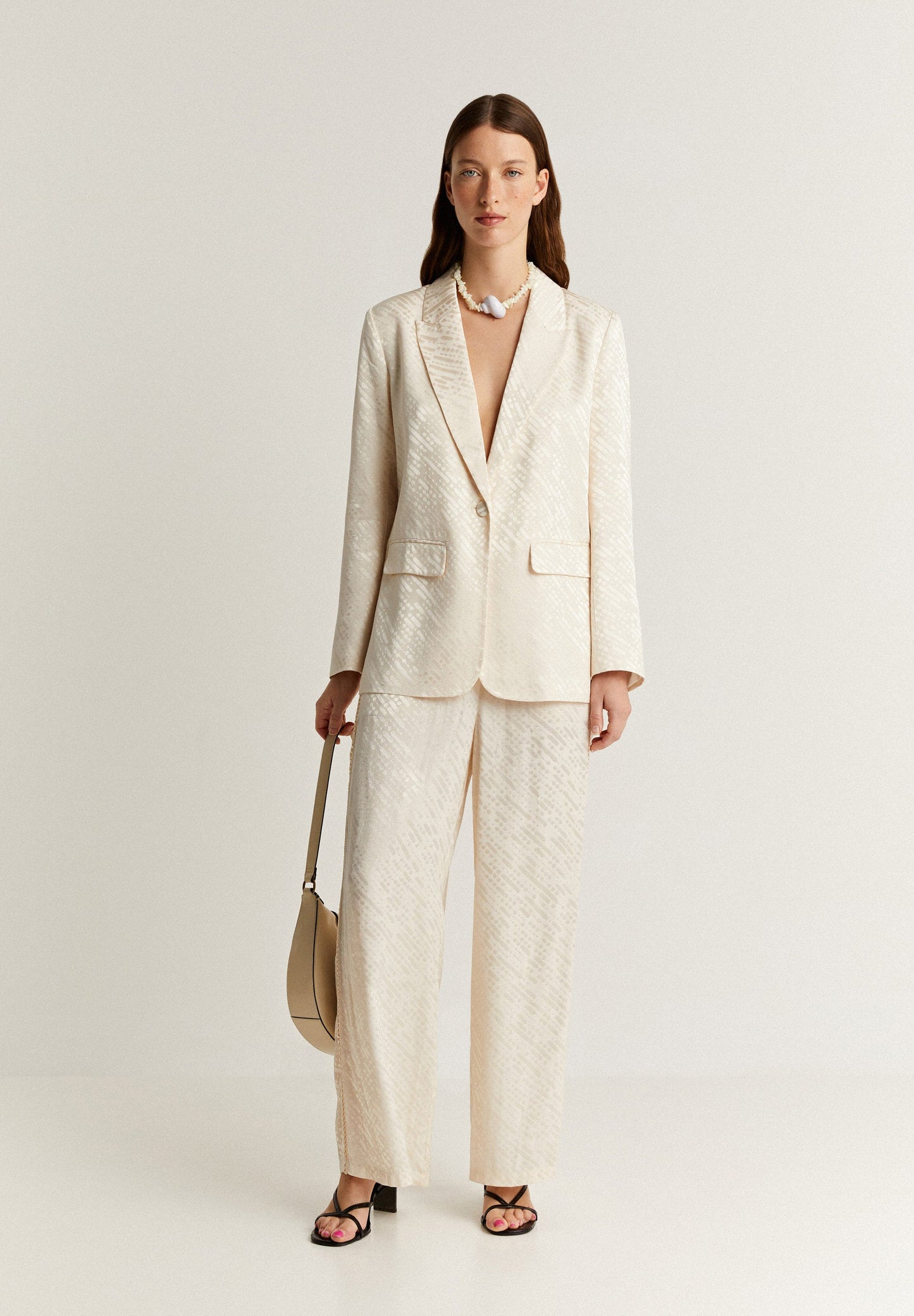 BLAZER JACQUARD PORMENORES METALIZADOS