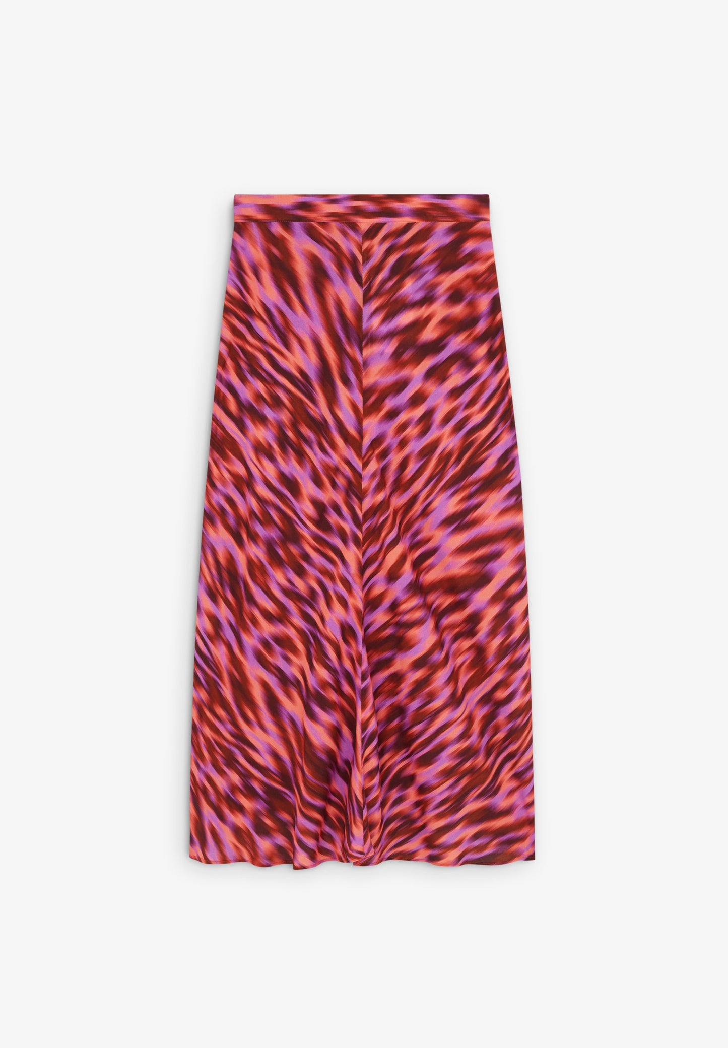 SAIA MIDI COM ESTAMPADO ANIMAL E FIO METALIZADO