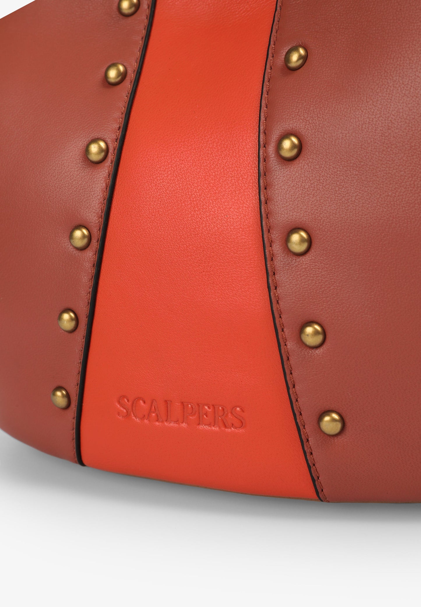 BOLSA EM PELE DE OMBRO TRICOLOR