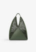 MALA TOTE BAG EM PELE COM TRANÇADO
