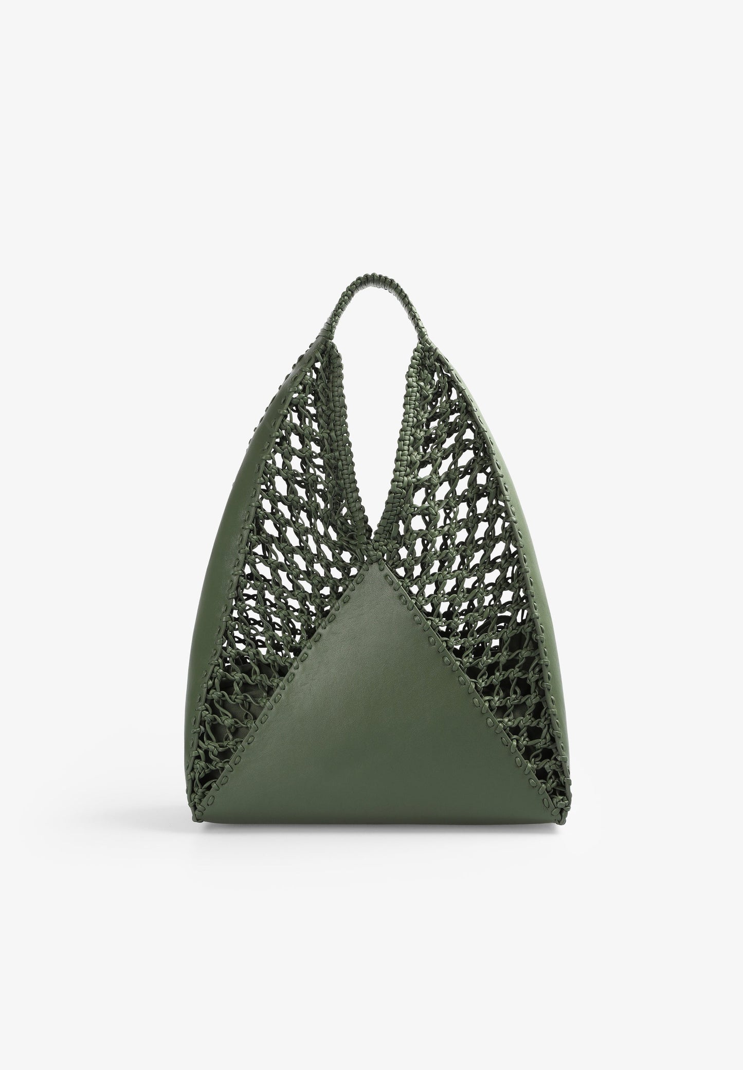 MALA TOTE BAG EM PELE COM TRANÇADO