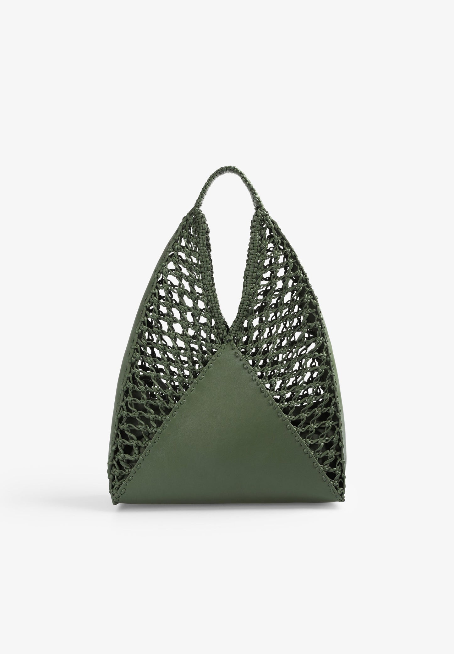 MALA TOTE BAG EM PELE COM TRANÇADO