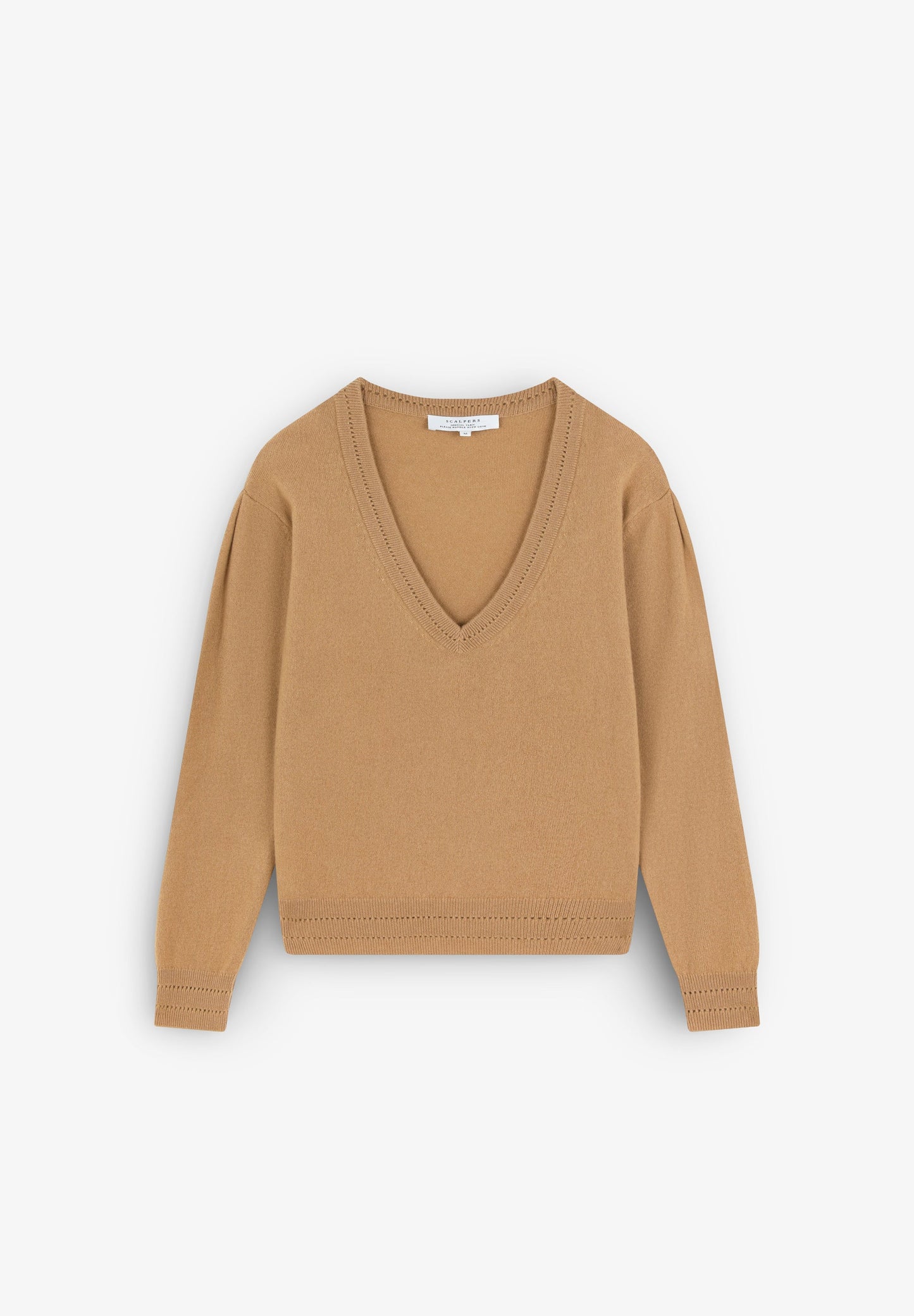 SWEATER CAXEMIRA COM DECOTE EM V