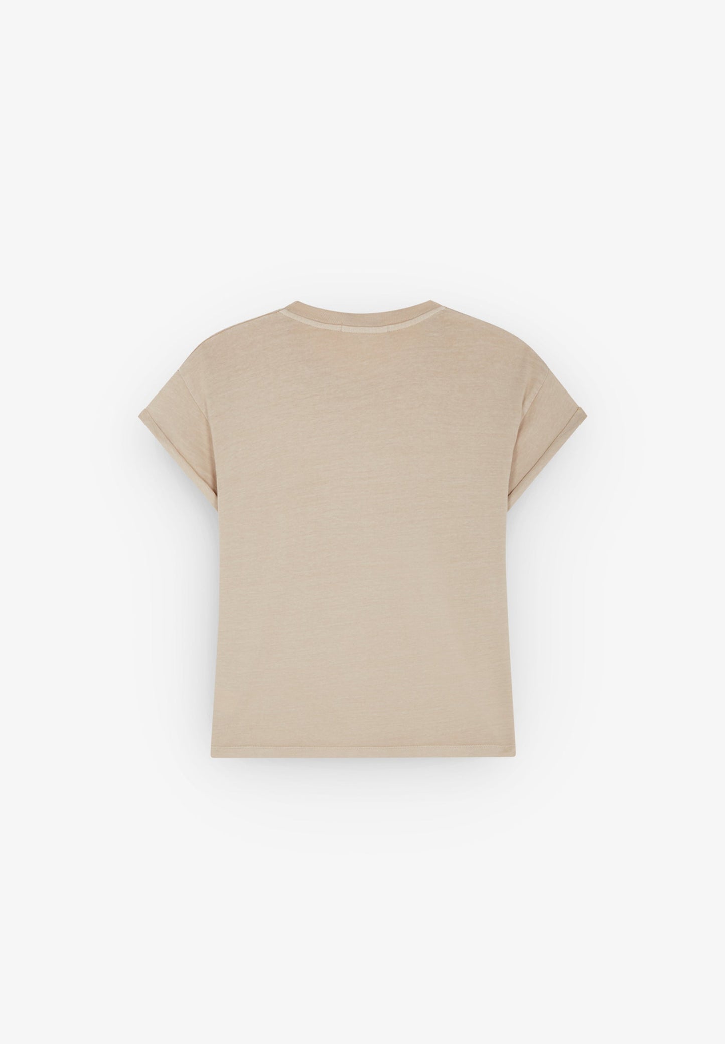 T-SHIRT COM SKULL BORDADA NO TOM