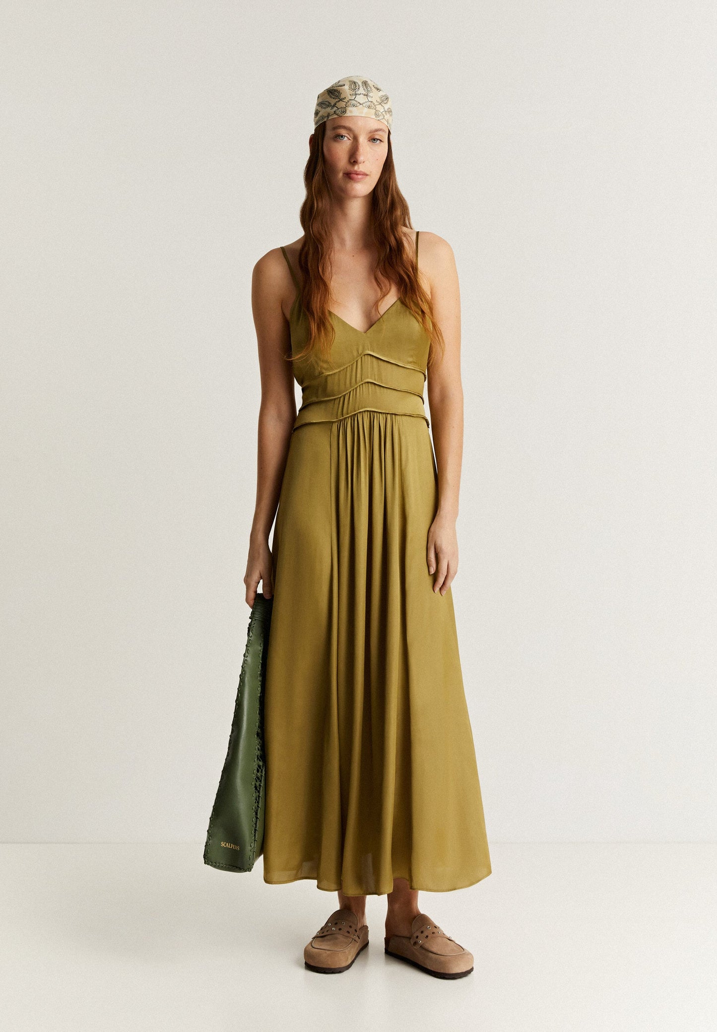 VESTIDO SLIP FRANZIDOS
