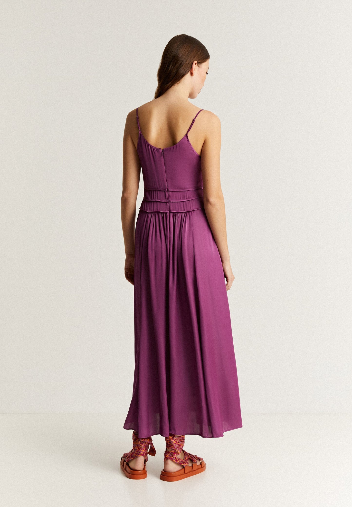 VESTIDO SLIP FRANZIDOS