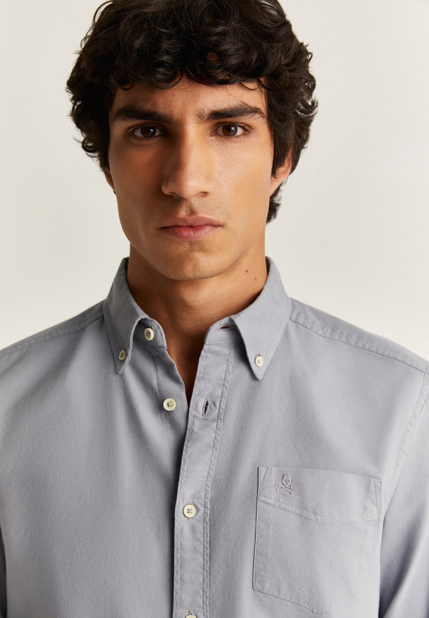 CAMISA SKULL DECOTE DE BOTÕES