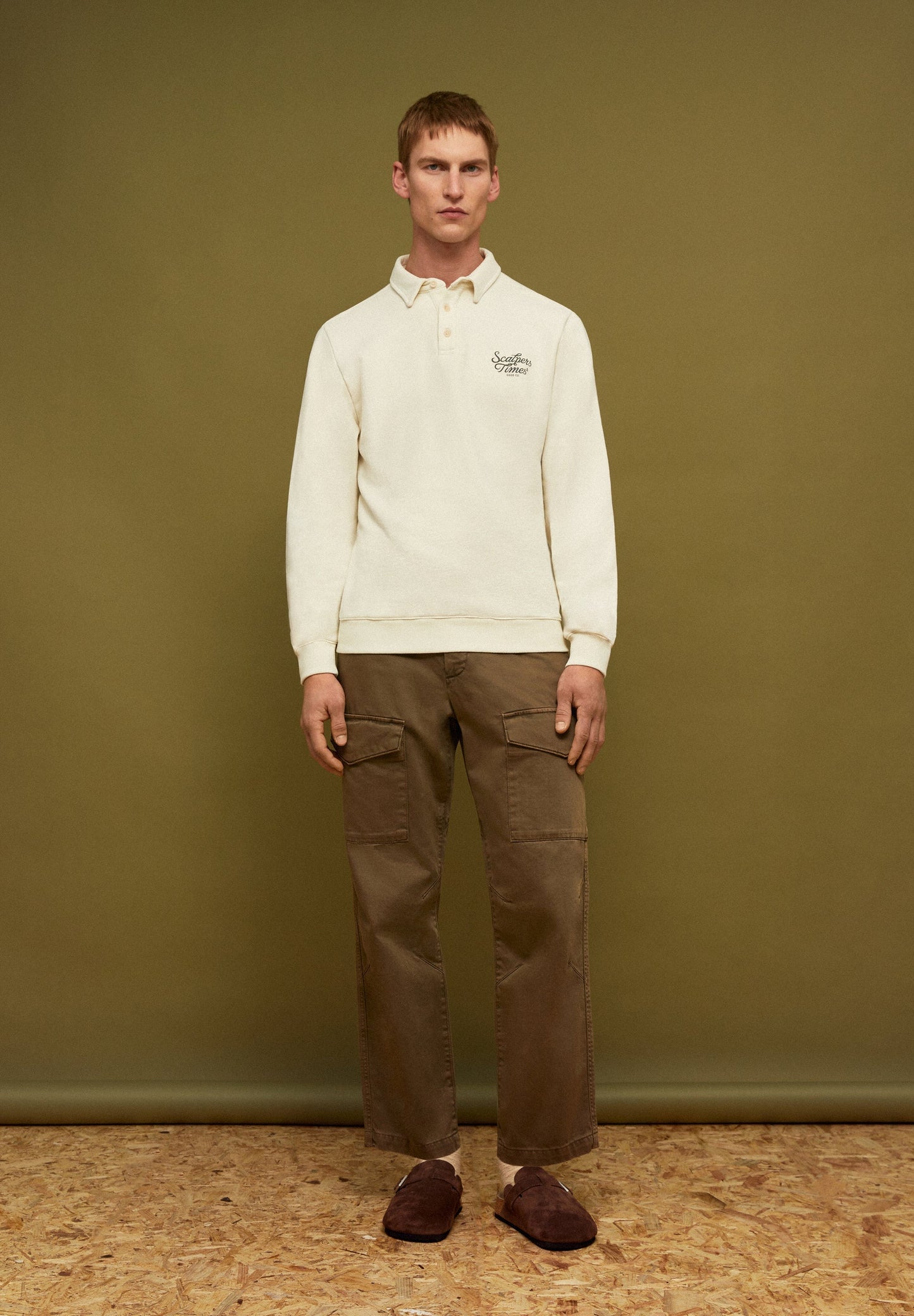 SWEATSHIRT COLARINHO DE POLO