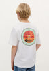 T-SHIRT COM PADRÃO EM RELEVO ATRÁS