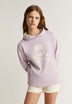 SWEATSHIRT COM CAPUZ E SKULL EM ESTAMPADO ANIMAL