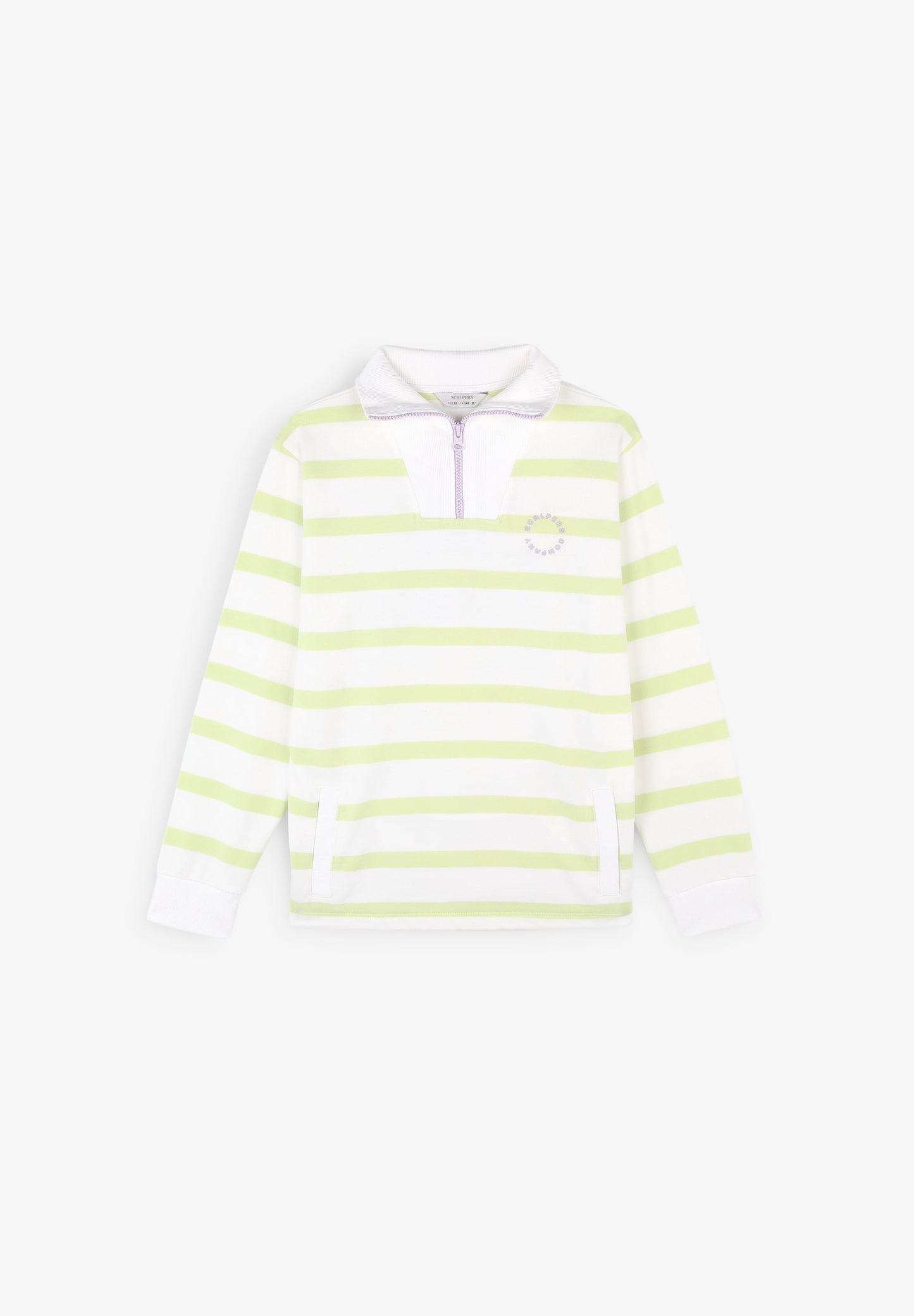 SWEATSHIRT RISCAS PORMENOR ZIP