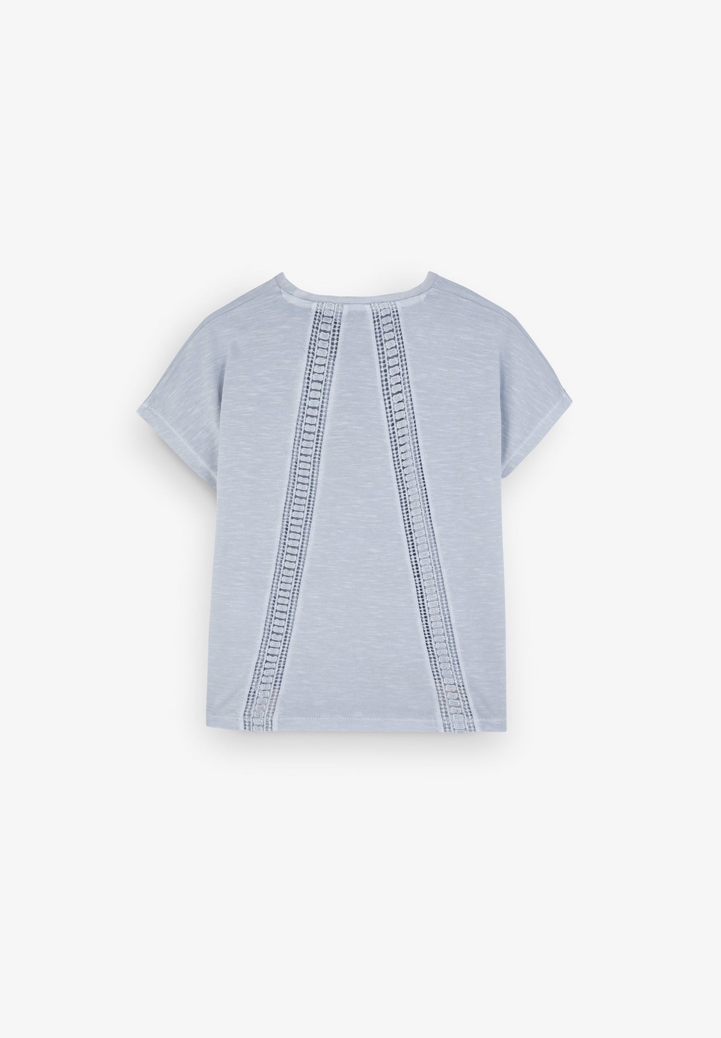 T-SHIRT FLAMÉ PORMENOR ATRÁS DE RENDA